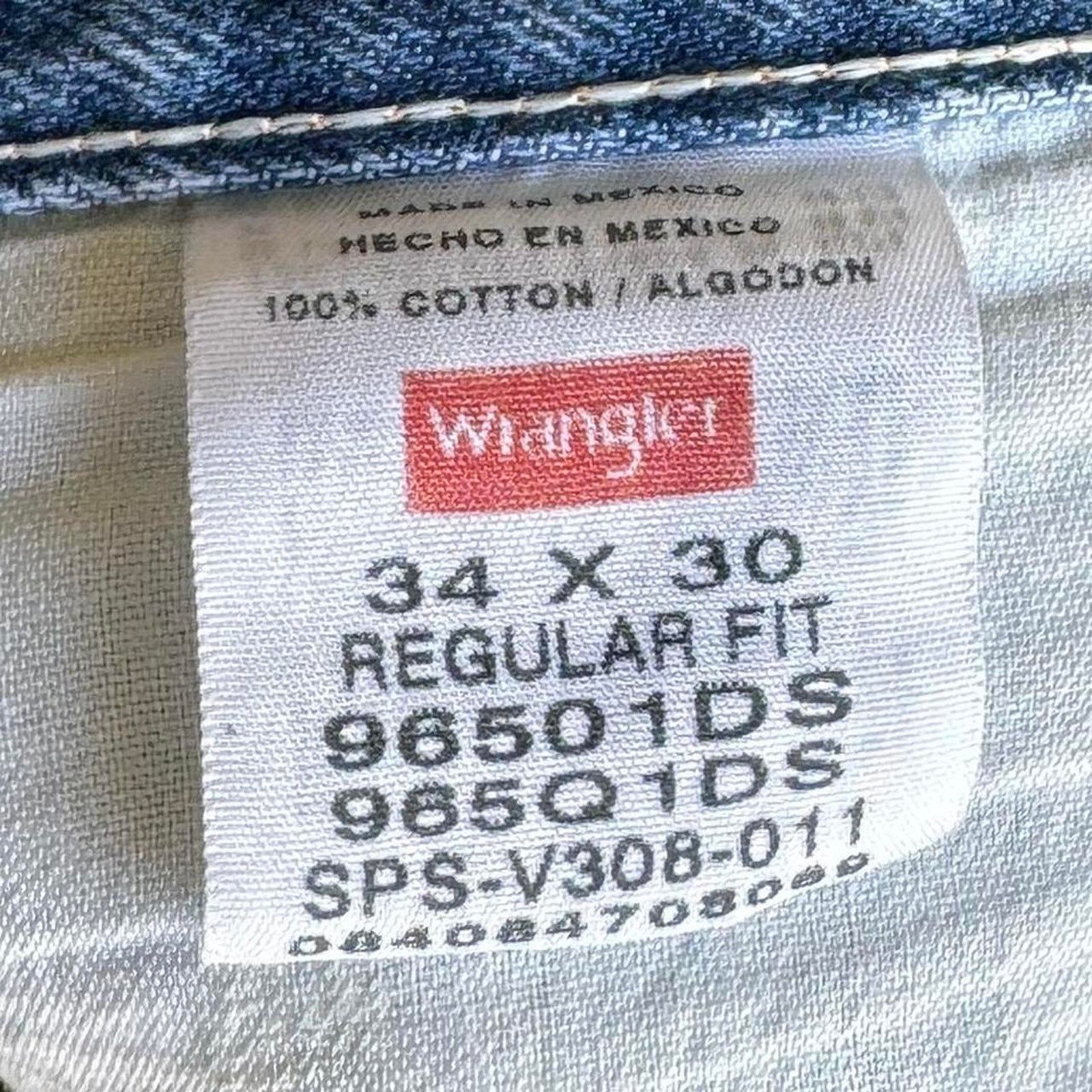 Carhartt × Vintage Vintage Y2K Wrangler Baggy Skater Grunge Tech Denim Jeans Size US 34 / EU 50 - 4 Thumbnail