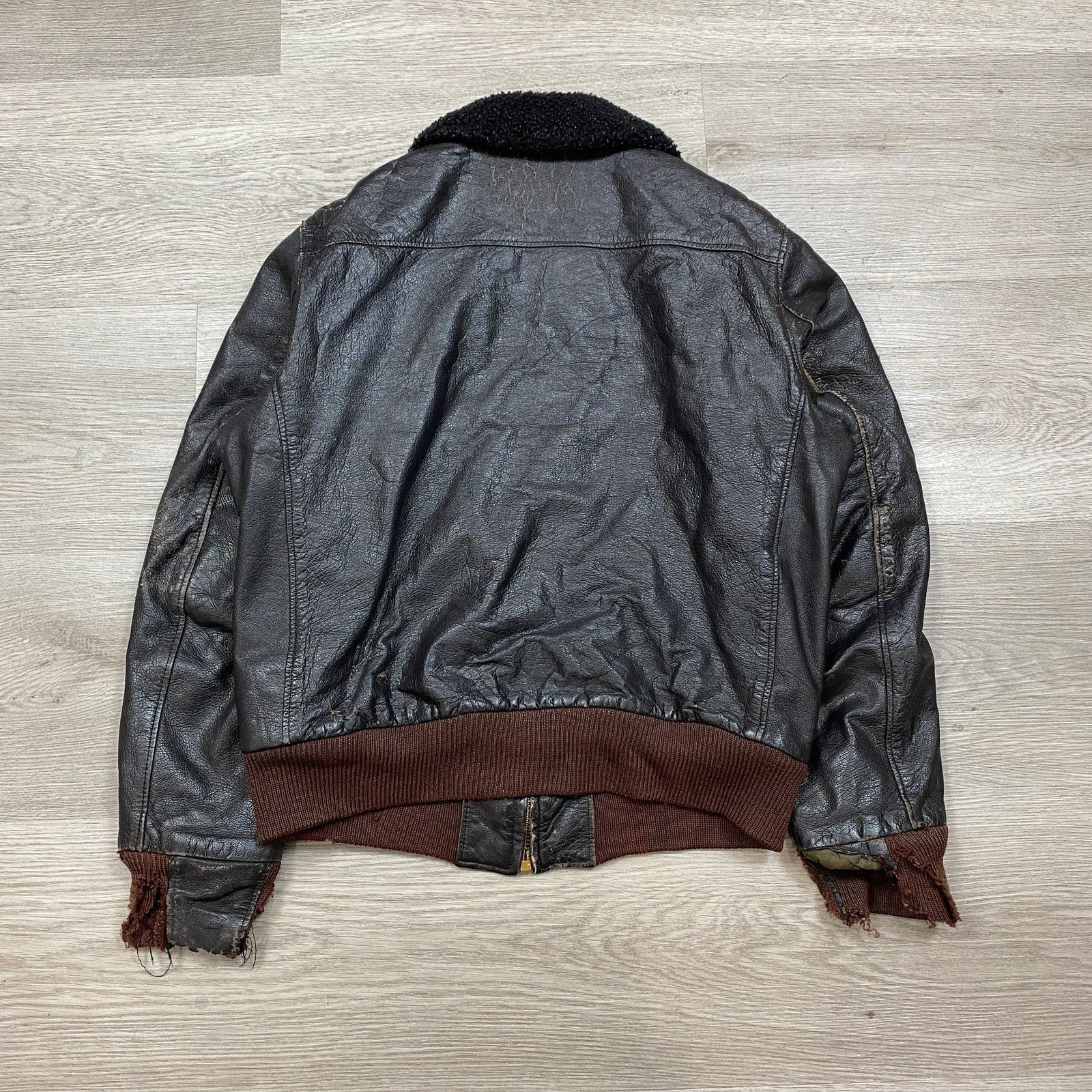 Vintage True Vintage 50s 60s Aviator Bomber Flight Jacket Talon L Size US L / EU 52-54 / 3 - 3 Thumbnail