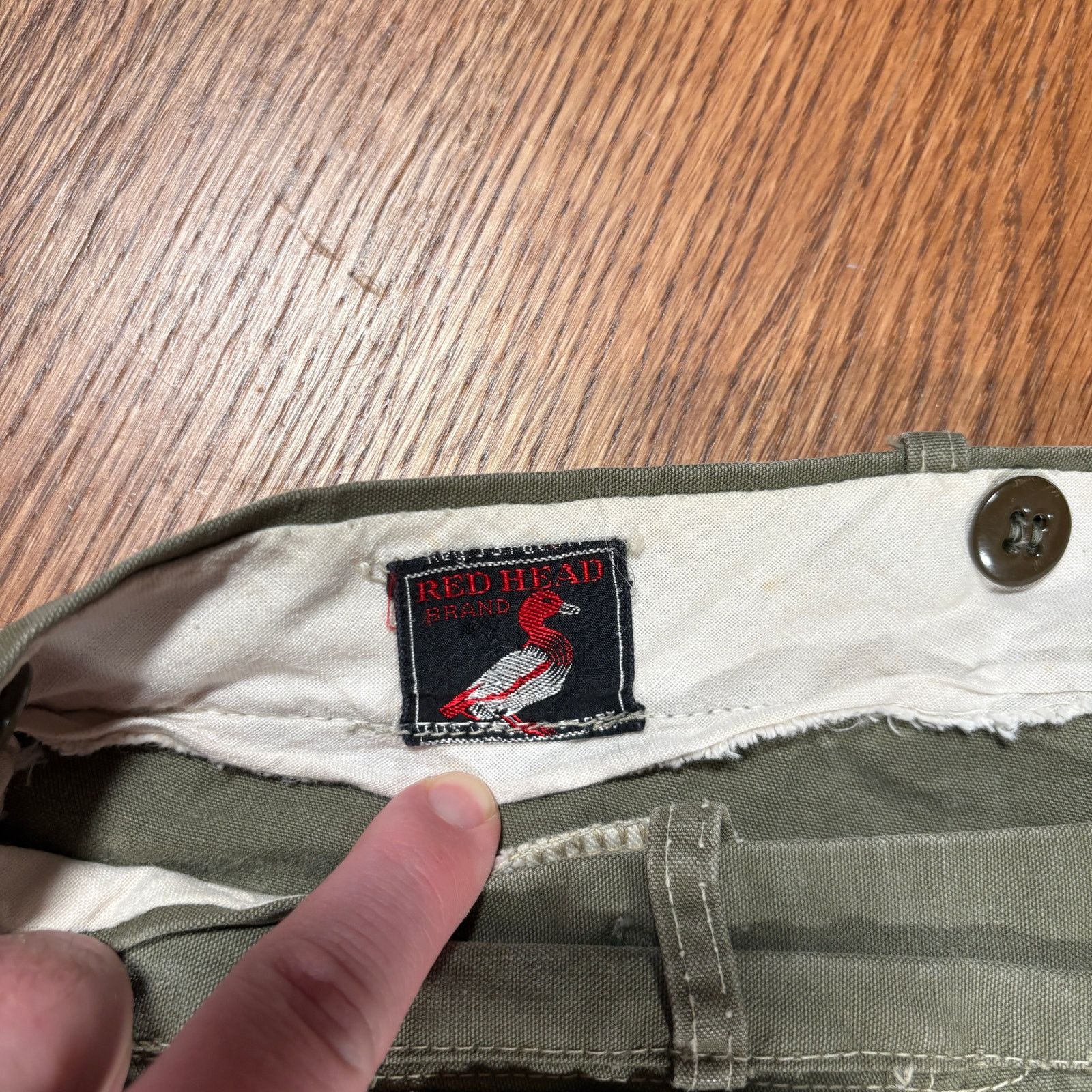Redhead Vintage 50s Red Head Green Hunting Canvas Pants 36x31.5 Size US 36 / EU 52 - 4 Thumbnail