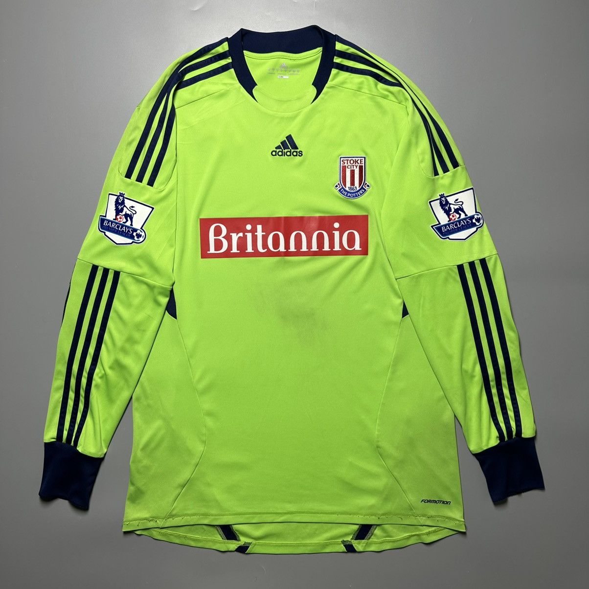 Vintage STOKE CITY ADIDAS 2011/2012 FOOTBALL GK JERSEY #1 BEGOVIC Size US L / EU 52-54 / 3 - 2 Thumbnail