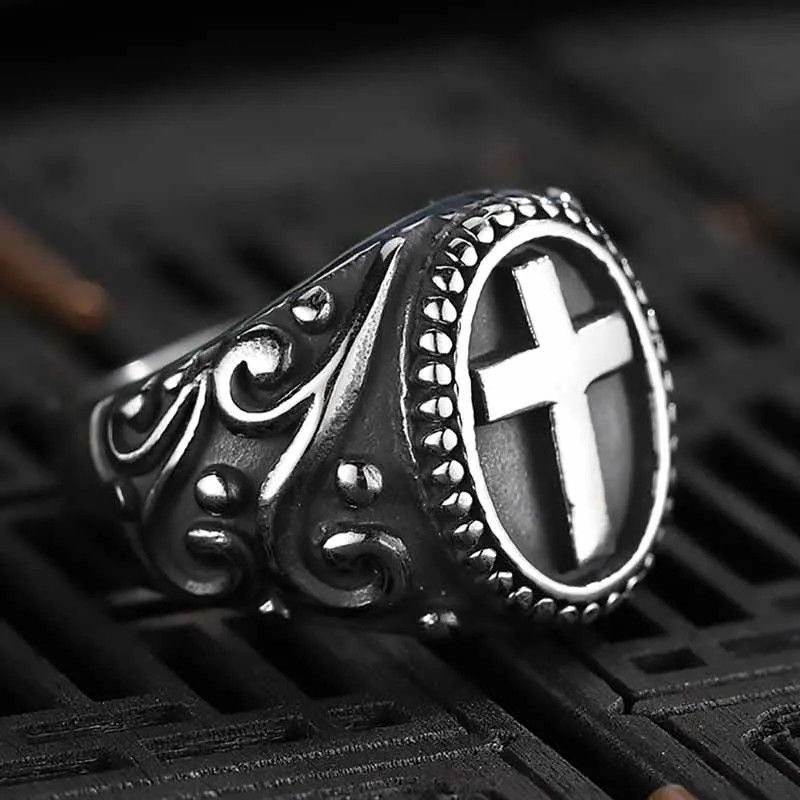 Japanese Brand × Jewelry × Vintage Goth Cross Ring Size ONE SIZE - 1 Thumbnail