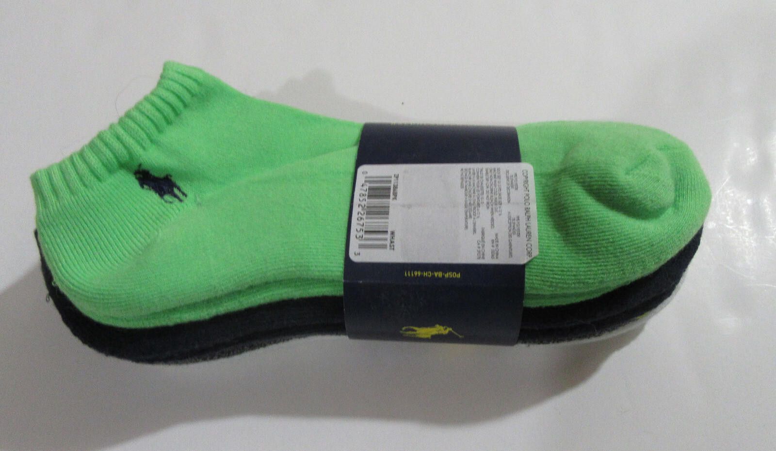 Polo Ralph Lauren Polo Ralph Lauren Mens Low Cut Socks 4 pack Size ONE SIZE - 1 Thumbnail