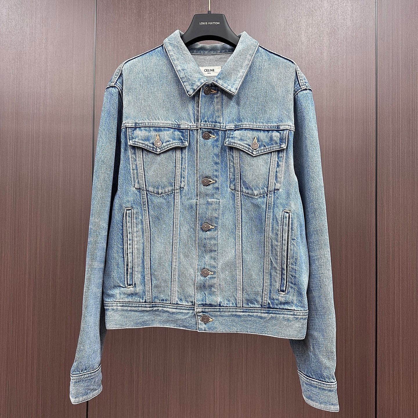 Celine Celine Faded Blue Denim Jacket Size M Size M / US 6-8 / IT 42-44 - 1 Thumbnail