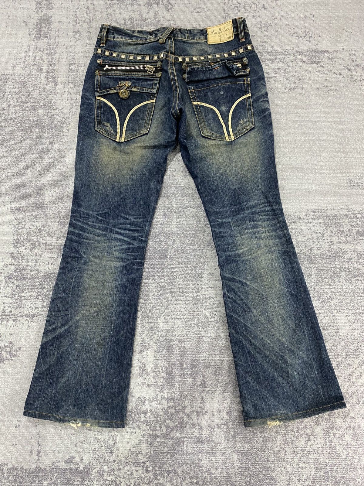 Japanese Brand y2k lolita jeans studded flared wash jeans Size US 30 / EU 46 - 10 Thumbnail