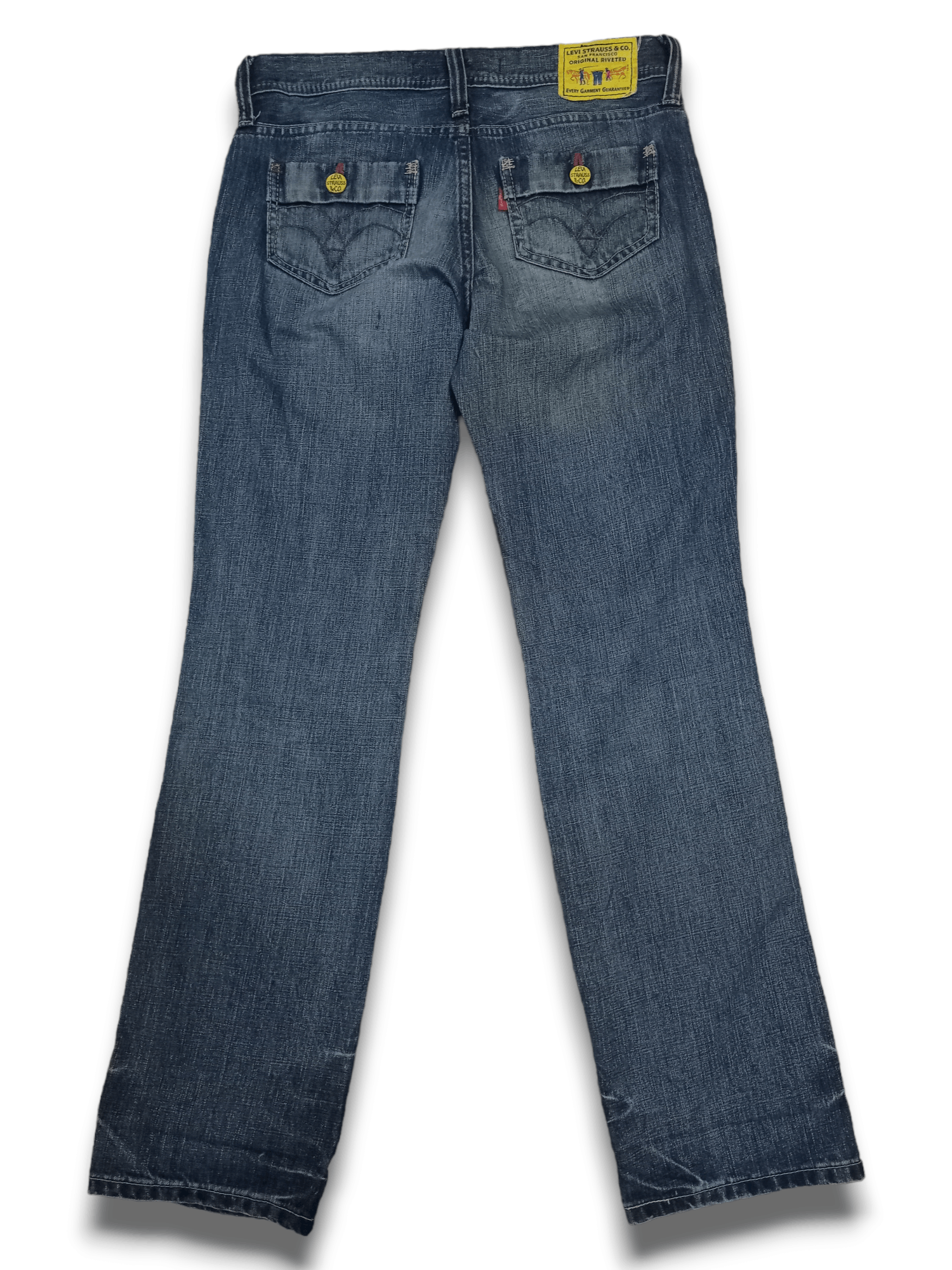 Levi's × Levi's Vintage Clothing Vintage Levis Avant Garde Style Ripped Loose Jeans 31x31 Size US 31 - 2 Thumbnail