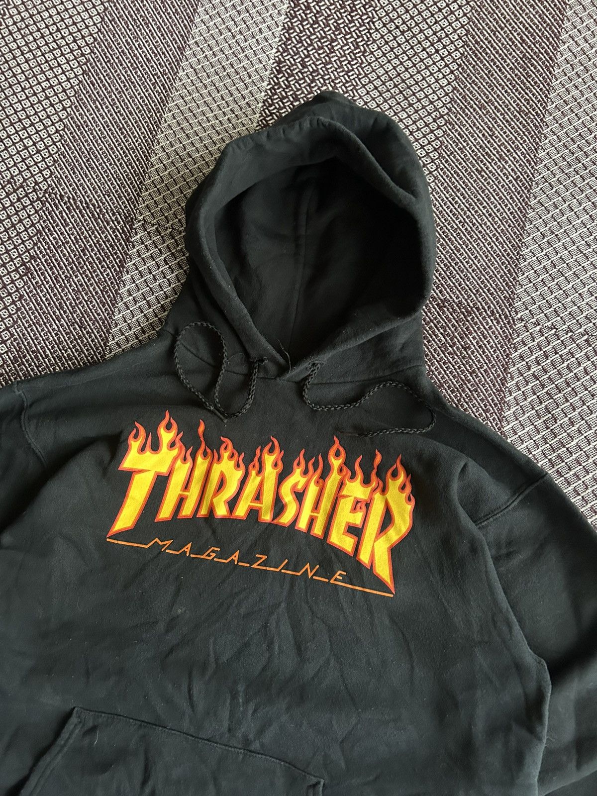 Thrasher Vintage Thrasher Flame Print Thrashed Baggy Hoodie Size S Size US S / EU 44-46 / 1 - 3 Thumbnail