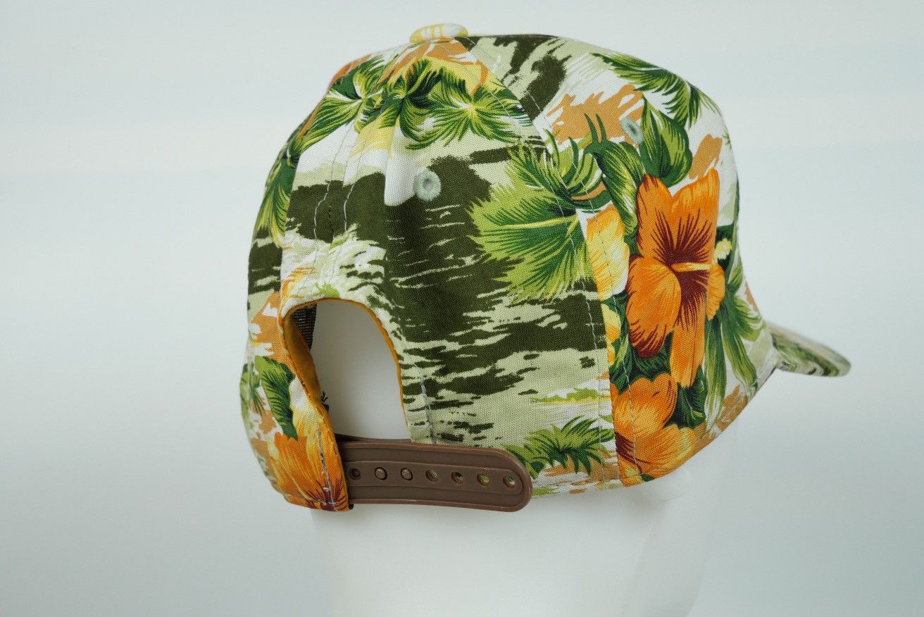 Japanese Brand Summer Cap Flowers Print Vintage Japanese Cap Size ONE SIZE - 6 Thumbnail
