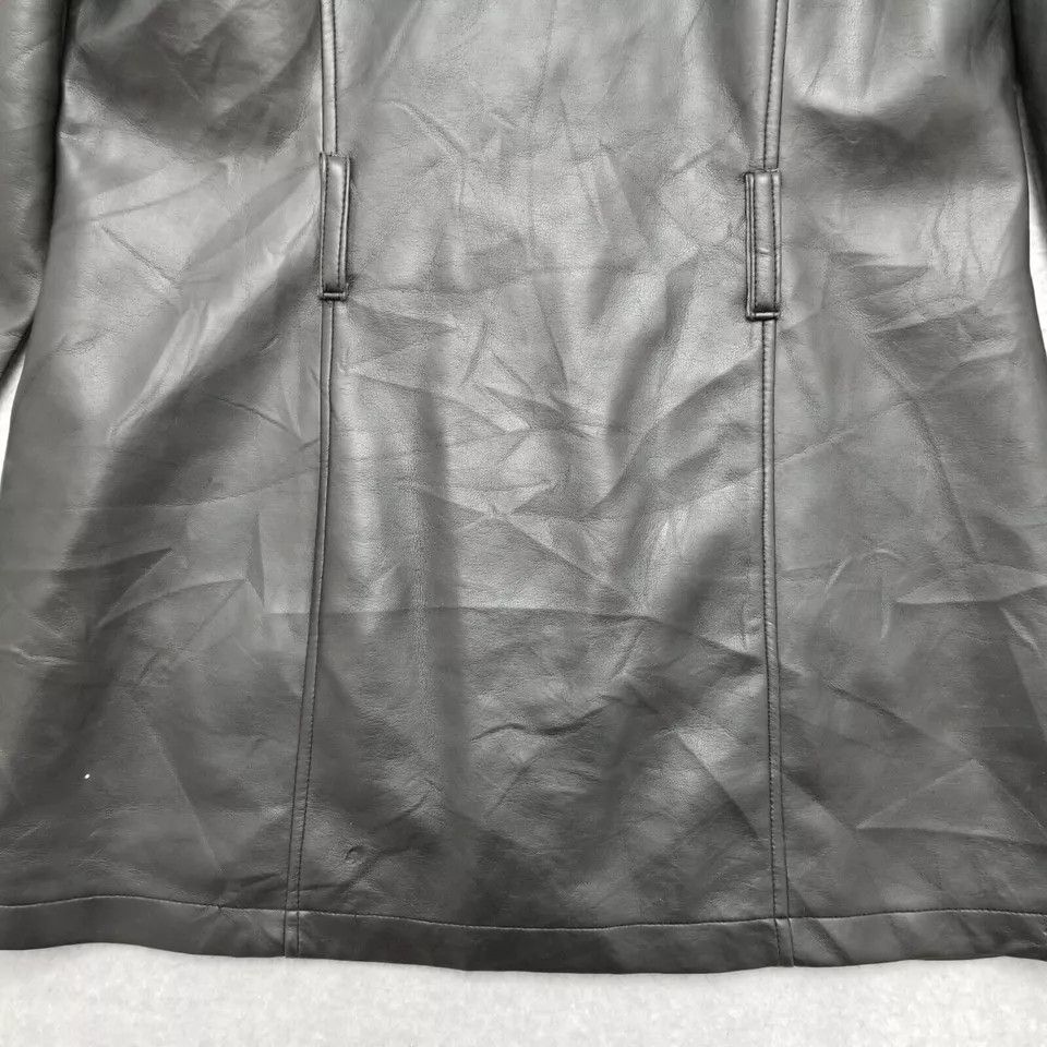 Other Highway Jacket Womens Medium Black Snap Pockets Faux Leather Size M / US 6-8 / IT 42-44 - 7 Thumbnail