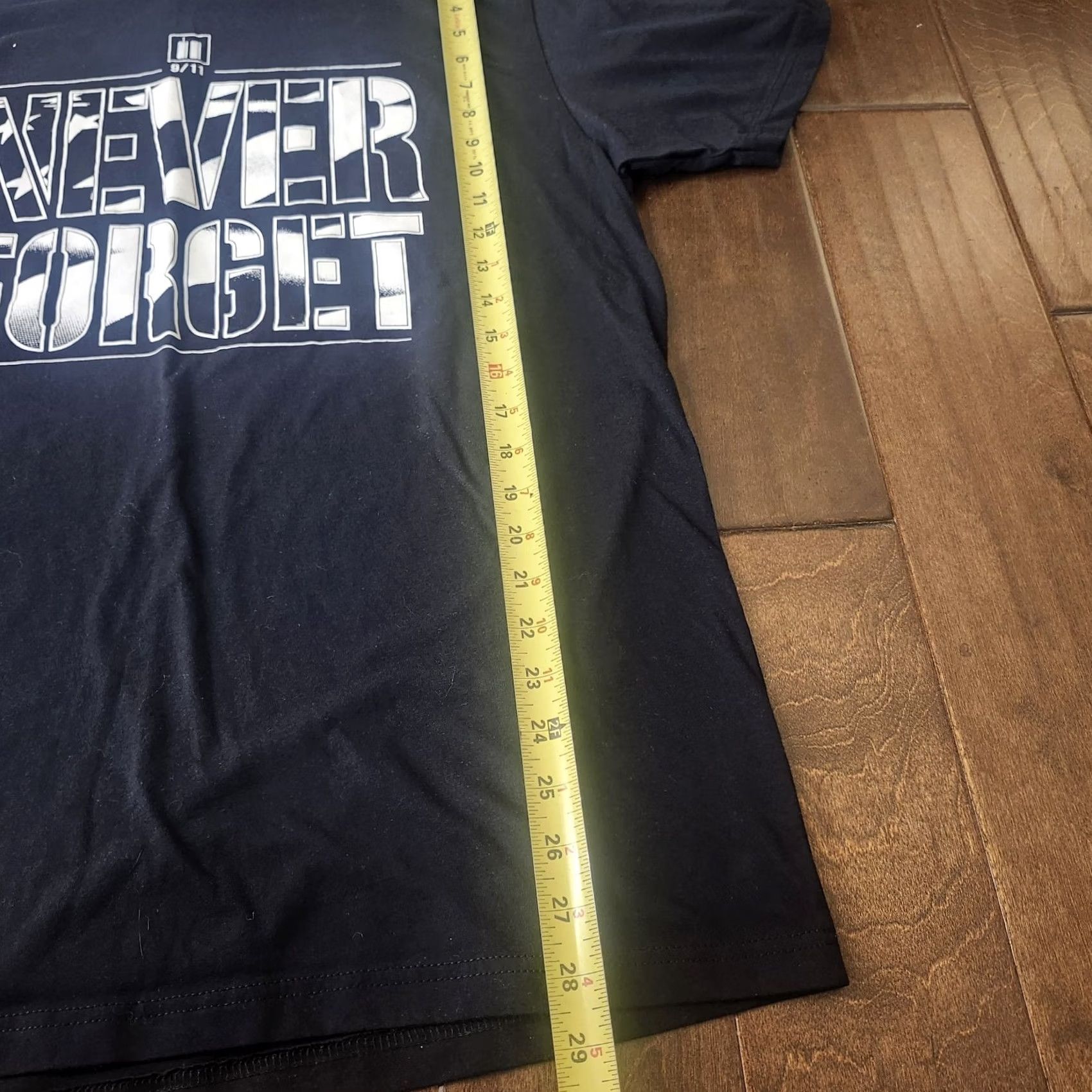 Next Level Never Forget 9/11 Shirt Mens XL Patriotic USA Flag Graphic Tee Black Size US XL / EU 56 / 4 - 6 Thumbnail