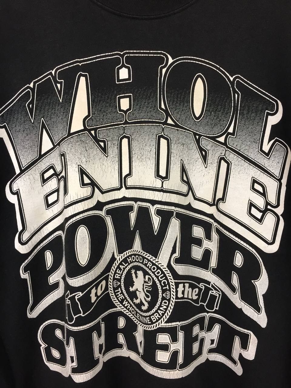 Japanese Brand Vtg Wholenine Authentic Wear Power to the Street LS Tee Size US XL / EU 56 / 4 - 4 Thumbnail