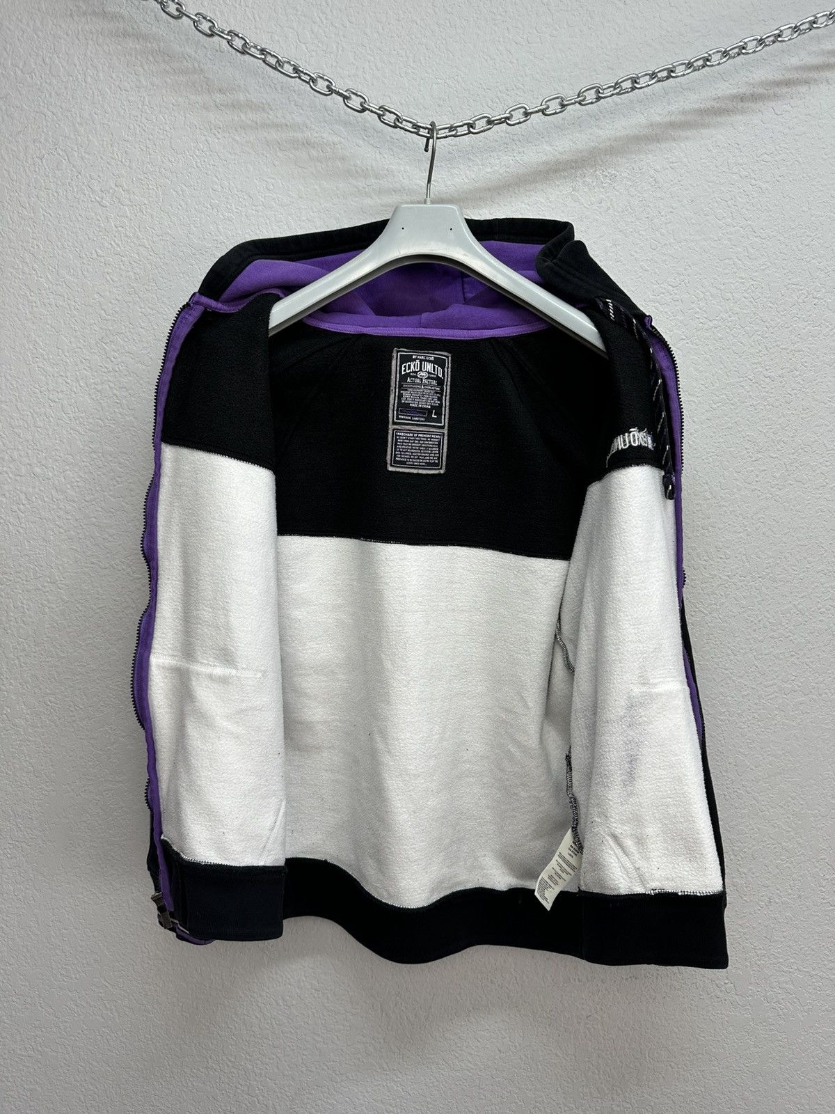 Ecko Unltd. Vintage Y2K Ecko Unltd Boxy Fit Full Zip Over Print Hoodie Size US M / EU 48-50 / 2 - 5 Thumbnail