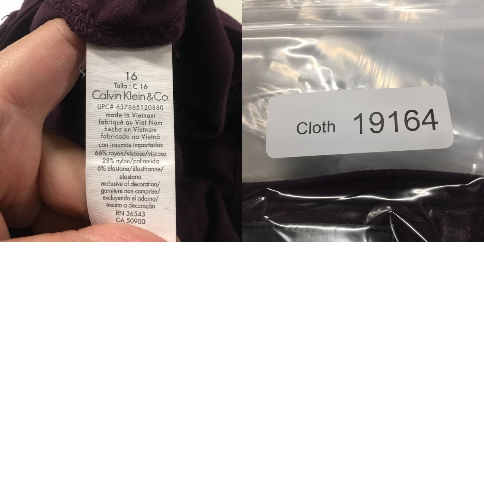 Calvin Klein Calvin Klein & Co Trouser Pants Womens 16 Purple Tapered Leg Mid Rise Zip Fly Pants Mens? Size 38" / US 16 / IT 52 - 9 Thumbnail