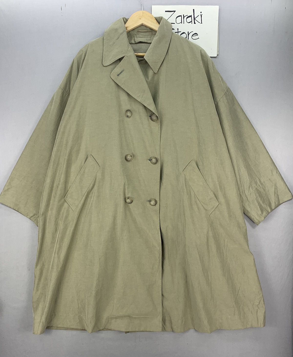 Max Mara Vintage Max Mara Italy Double Breasted Trench Coat Jacket Size XL / US 12-14 / IT 48-50 - 3 Thumbnail