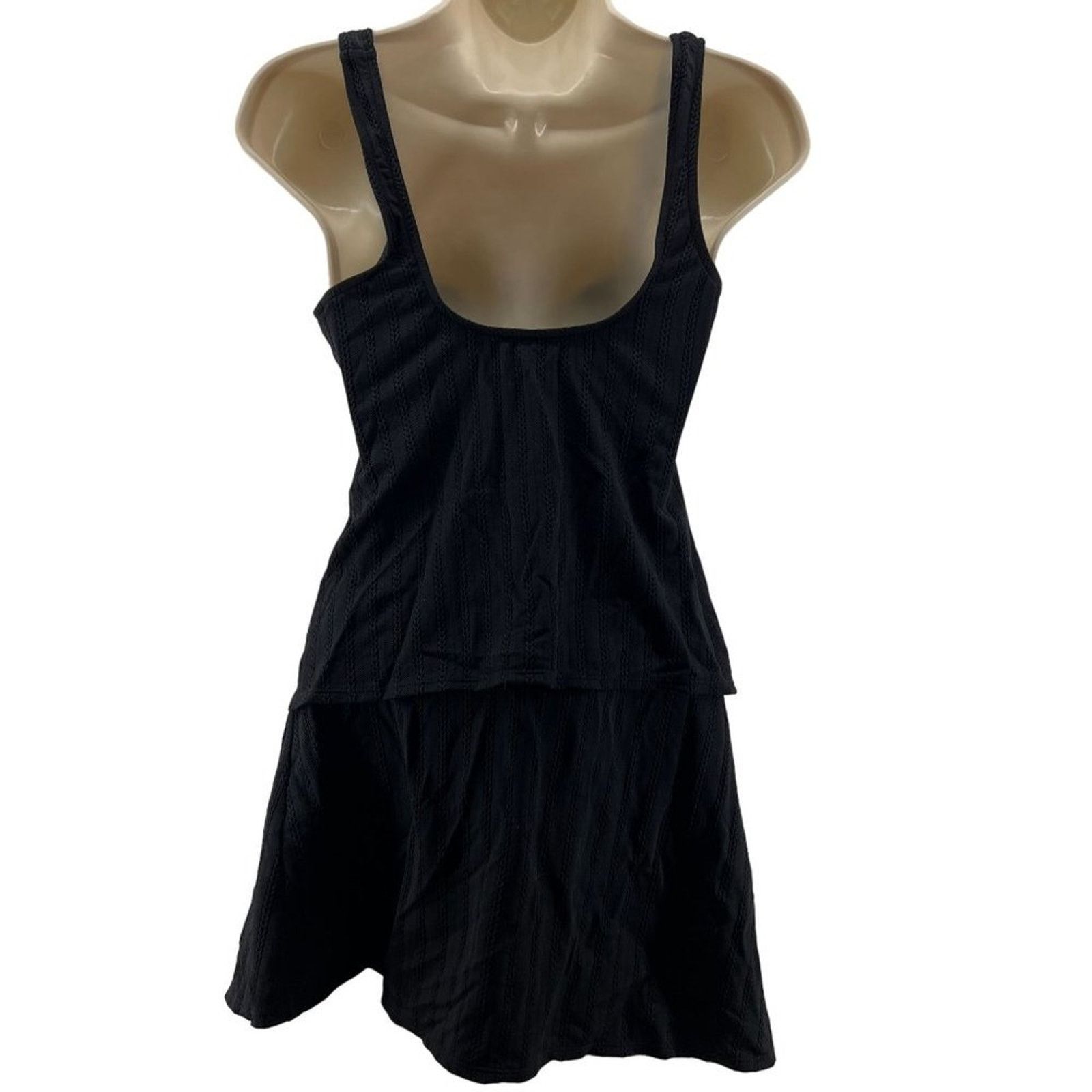 Jantzen Jantzen Black Textured Tankini 3 PC Set Size 8 Size M / US 6-8 / IT 42-44 - 8 Thumbnail