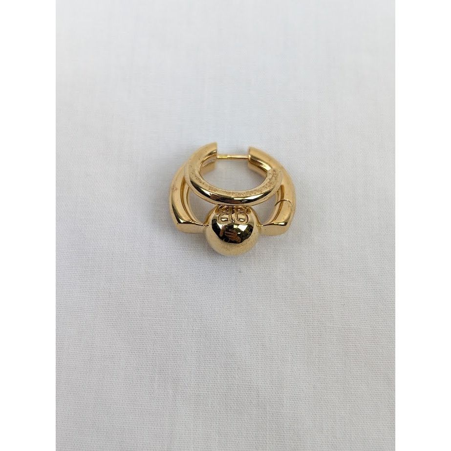 Balenciaga o1rshd1 Size: OS / Double B Ring in Gold Size ONE SIZE - 2 Thumbnail