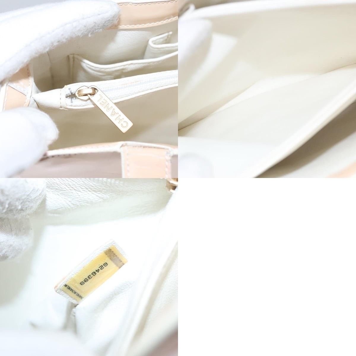 Chanel Chanel Tote Bag Enamel Beige Gold CC Size ONE SIZE - 8 Thumbnail