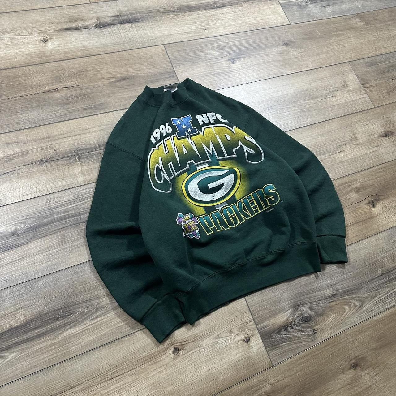 Pro Player 1996 Pro Player Green Bay Packers NFC Champs Crewneck Size US M / EU 48-50 / 2 - 2 Thumbnail