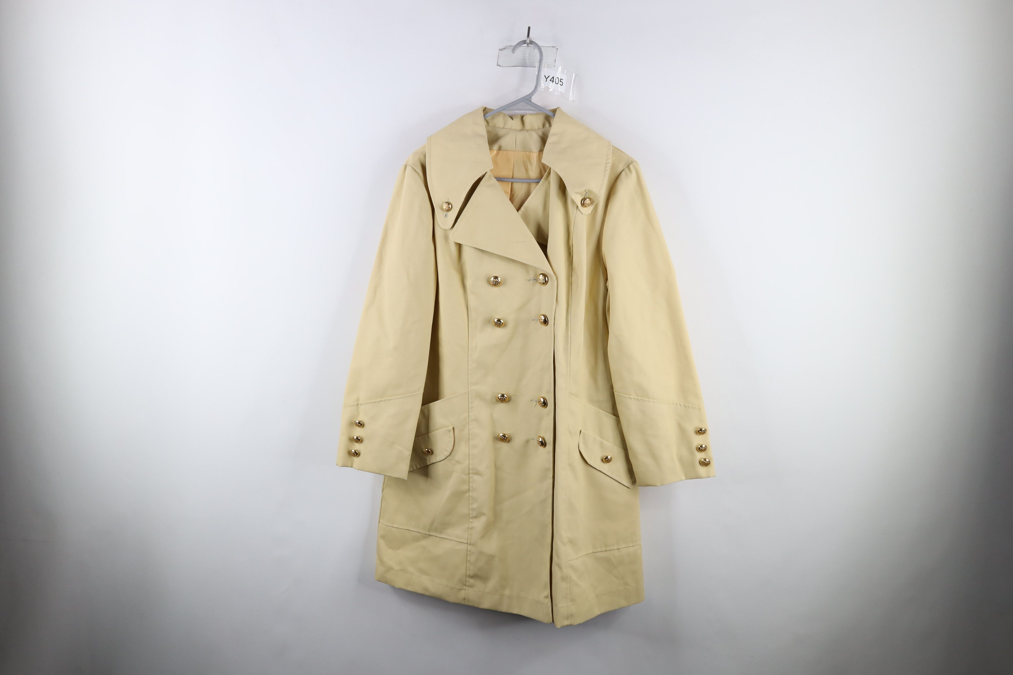 image of Deadstock Vintage 70's Streetwear Peacoat Trench Coat Usa in Beige, Women's (Size XL)