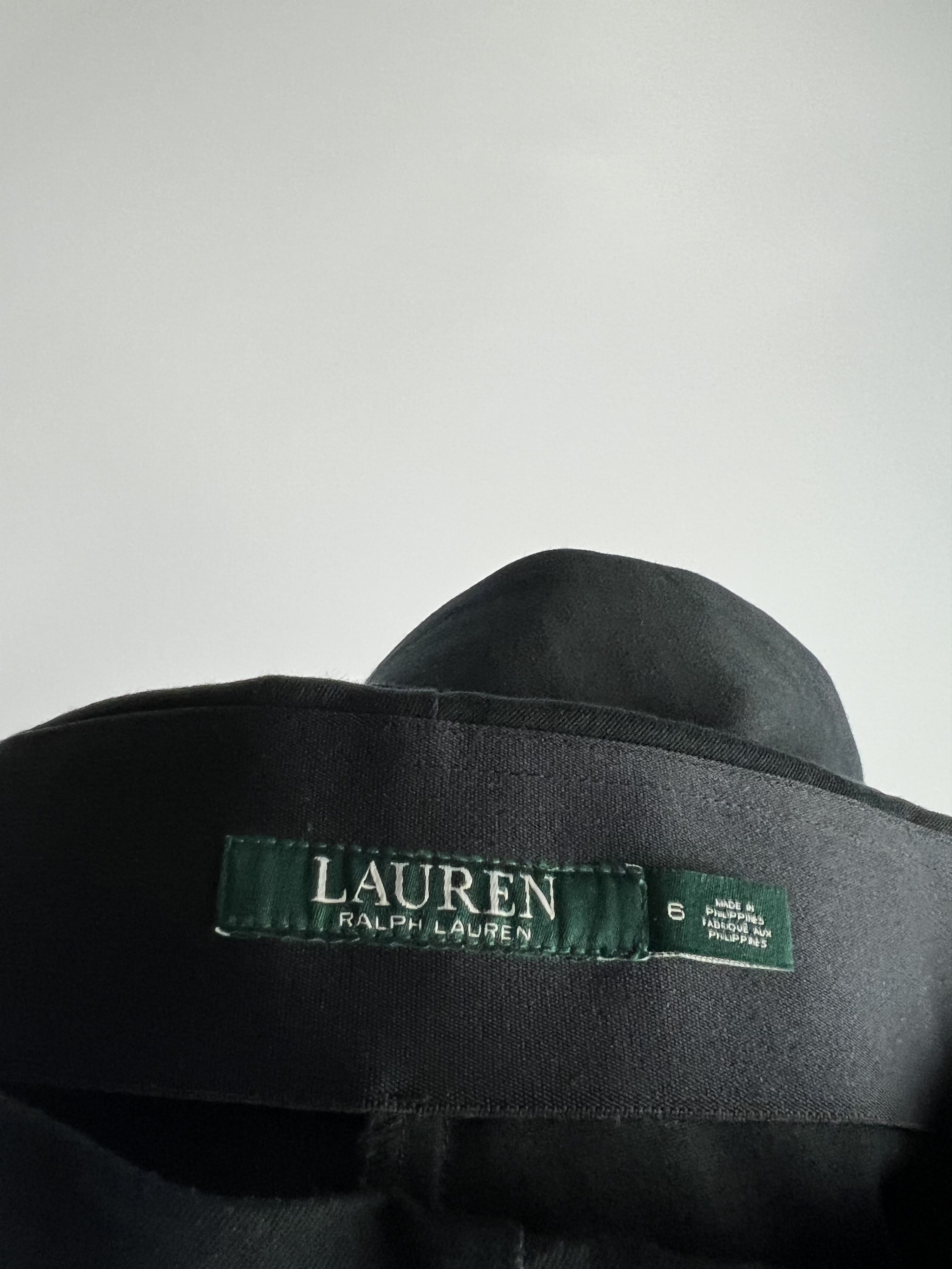 Lauren Ralph Lauren × Ralph Lauren Ralph Lauren Green Label Black Pants With Leather Stripes Size 28" / US 6 / IT 42 - 7 Thumbnail