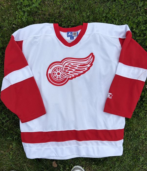 1990's DETROIT RED WINGS STARTER JERSEY (AWAY) Y