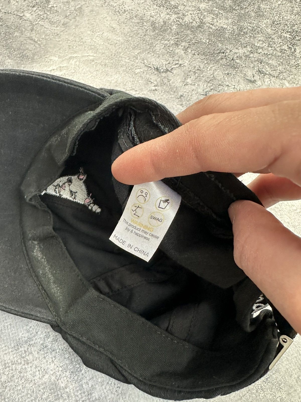 RIPNDIP Rip N Dip Cap Embroidered Centre Logo Cat Black Baseball Hat Size ONE SIZE - 16 Thumbnail