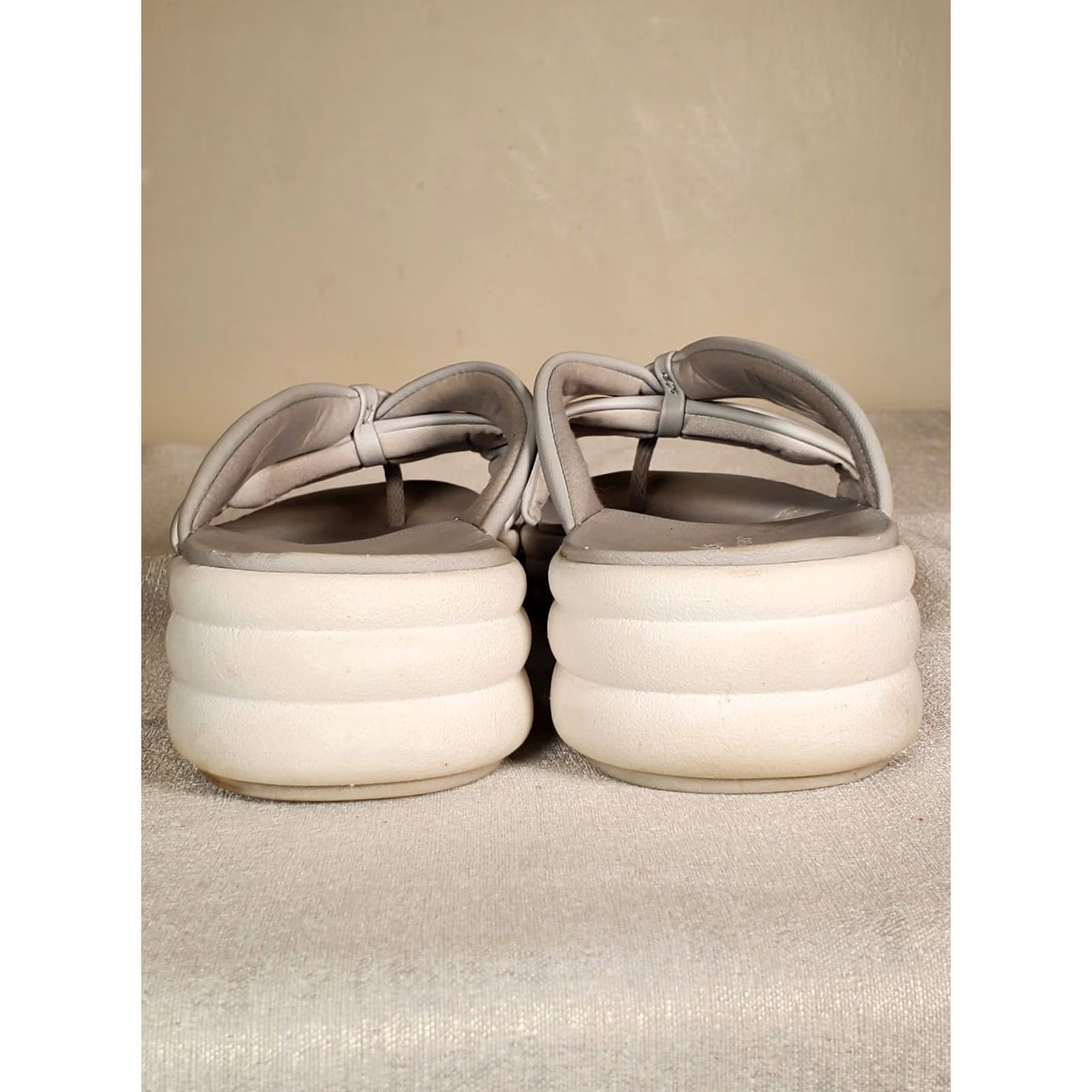Clarks Clarks Cloudsteppers Drift Ave Sandals Cushion Soft Toe Post Women US 9.5 Slip On Wedge Gray Size US 7 / IT 37 - 5 Thumbnail