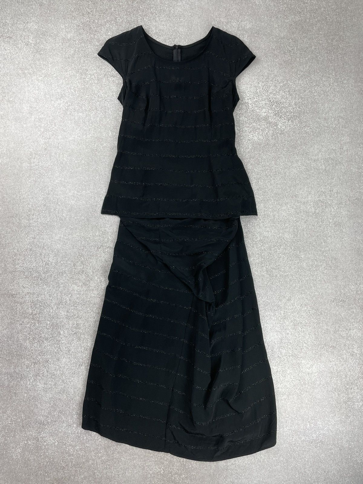 ATSURO TAYAMA × Designer × Japanese Brand Atsuro Tayama Abstract Black Dress Japan Style Yohji Size S / US 4 / IT 40 - 1 Thumbnail