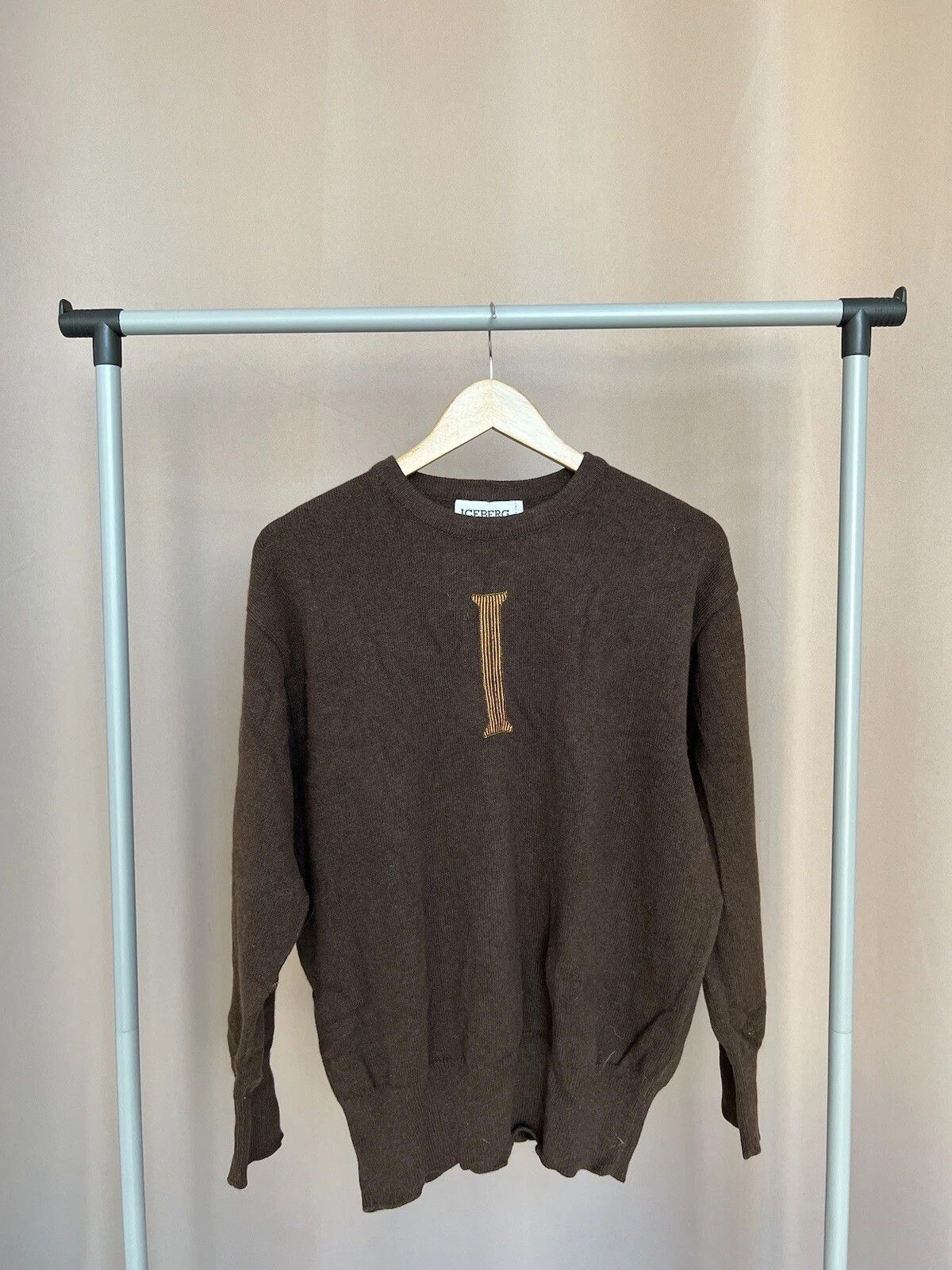 Iceberg Iceberg Embroidered Logo Wool Knit Sweater Mens Size M Size US M / EU 48-50 / 2 - 1 Thumbnail