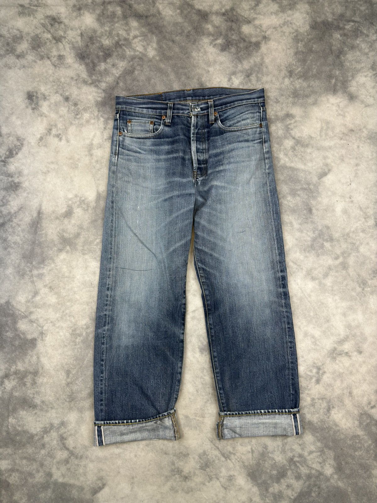 Levi's × Vintage 90s 80sVintage LEVI’S 501 Blue Wash Denim Pants Selvedge Size US 32 / EU 48 - 5 Thumbnail
