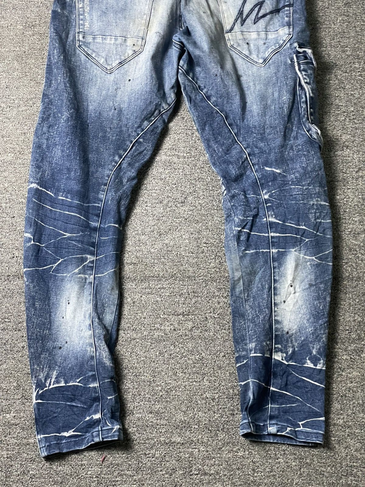 Japanese Brand × Vintage IZ Frontier 3D x Stretch Distressed Denim Jeans (104) Size US 32 / EU 48 - 10 Thumbnail