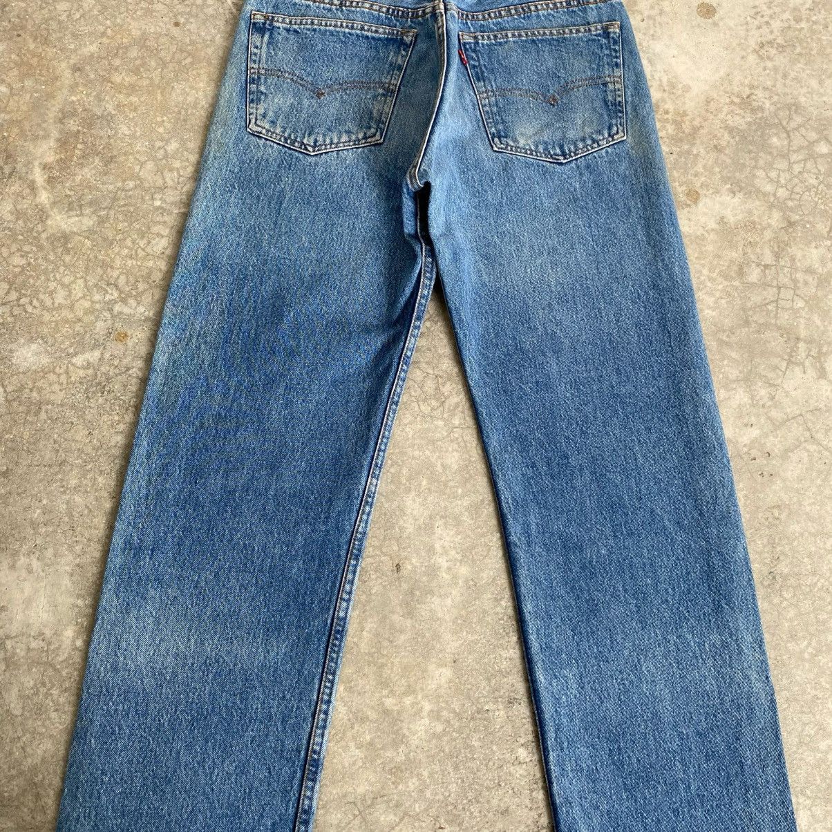 Levi's Vintage 90’s Levis 501 Faded Stonewashed Blue Denim Jeans Size US 30 / EU 46 - 9 Thumbnail