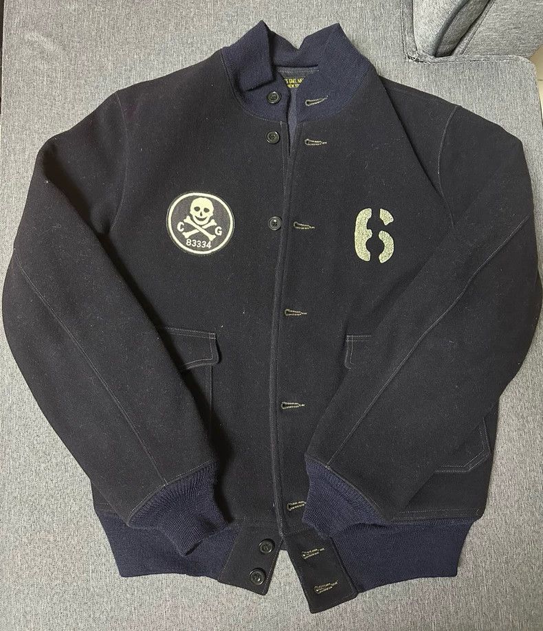 Freewheelers Freewheelers Skull Team A1 Wool Jacket-dmc Size US L / EU 52-54 / 3 - 1 Thumbnail