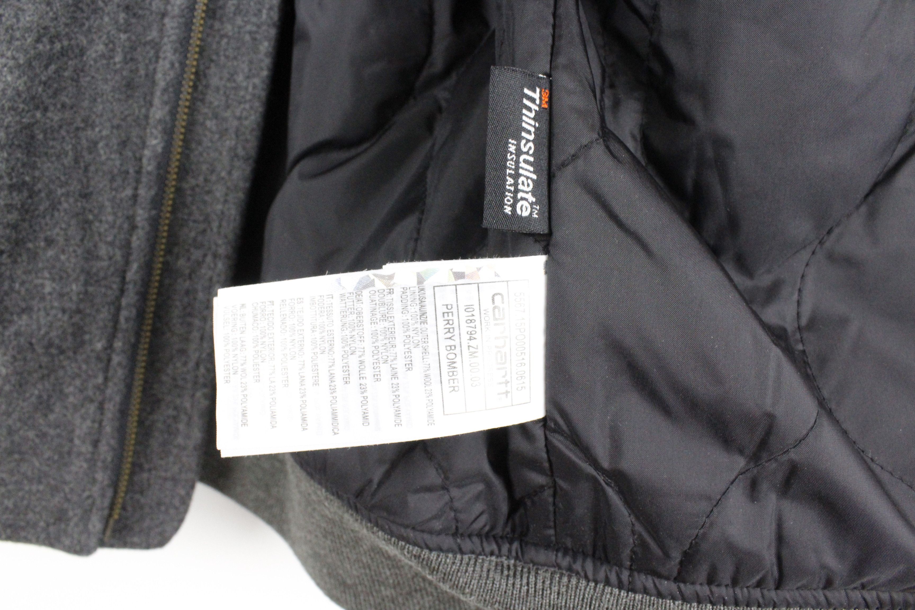 Carhartt × Carhartt Wip Carhartt WIP Gray Heather Wool Perry Bomber Jacket Size US S / EU 44-46 / 1 - 6 Thumbnail