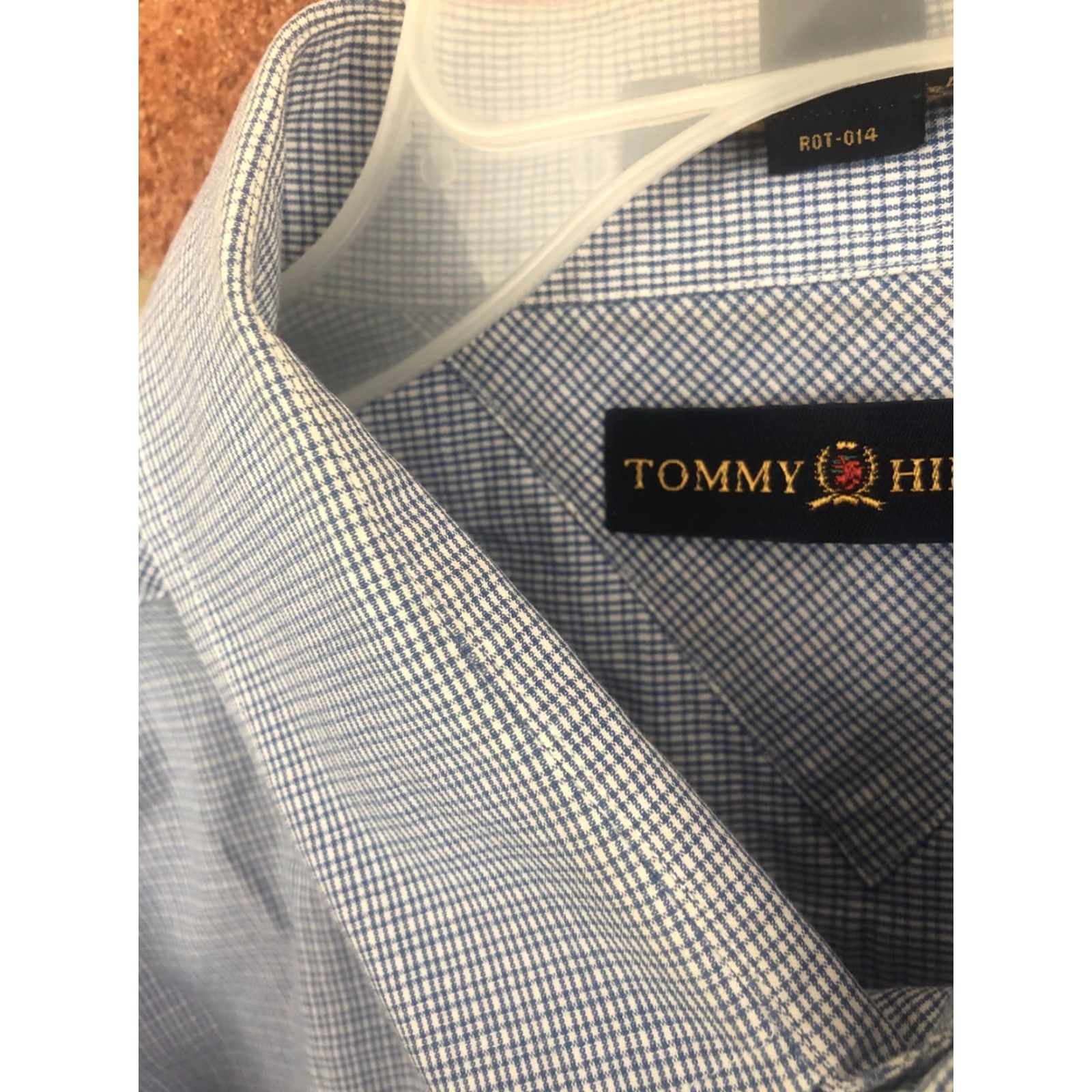 Tommy Hilfiger Tommy Hilfiger Dress Shirt Blue Plaid 100% Cotton XL Regular Long Sleeve Button Up Collar LS French Cuff Men Swing Tag 17.5 neck 35 chest Size US XL / EU 56 / 4 - 5 Thumbnail