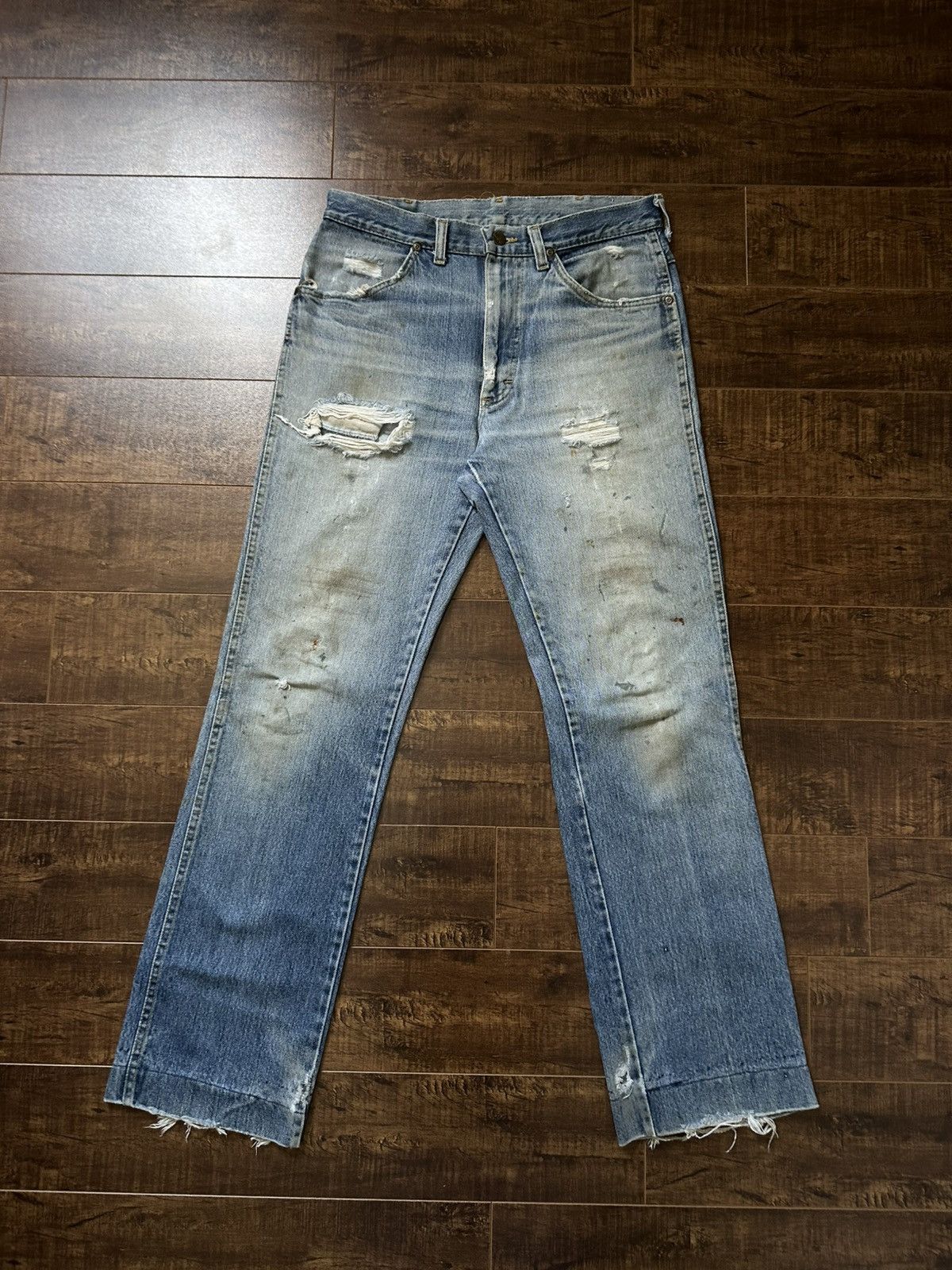 Lee Vintage 1980s Lee Rider Cowboy Cut Denim Size US 30 / EU 46 - 1 Thumbnail