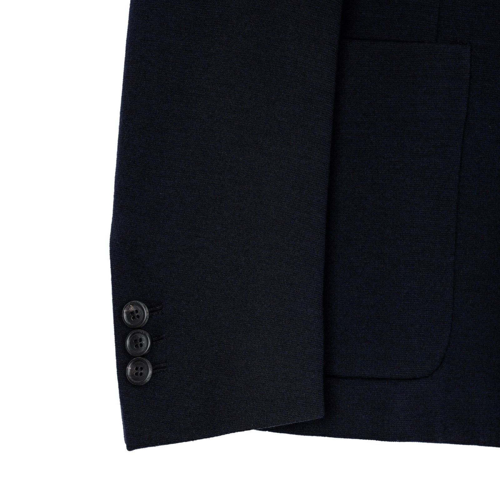 Prada Vintage Prada Milano Dark Blue Wool Tailored Blazer Jacket Size US M / EU 48-50 / 2 - 7 Thumbnail