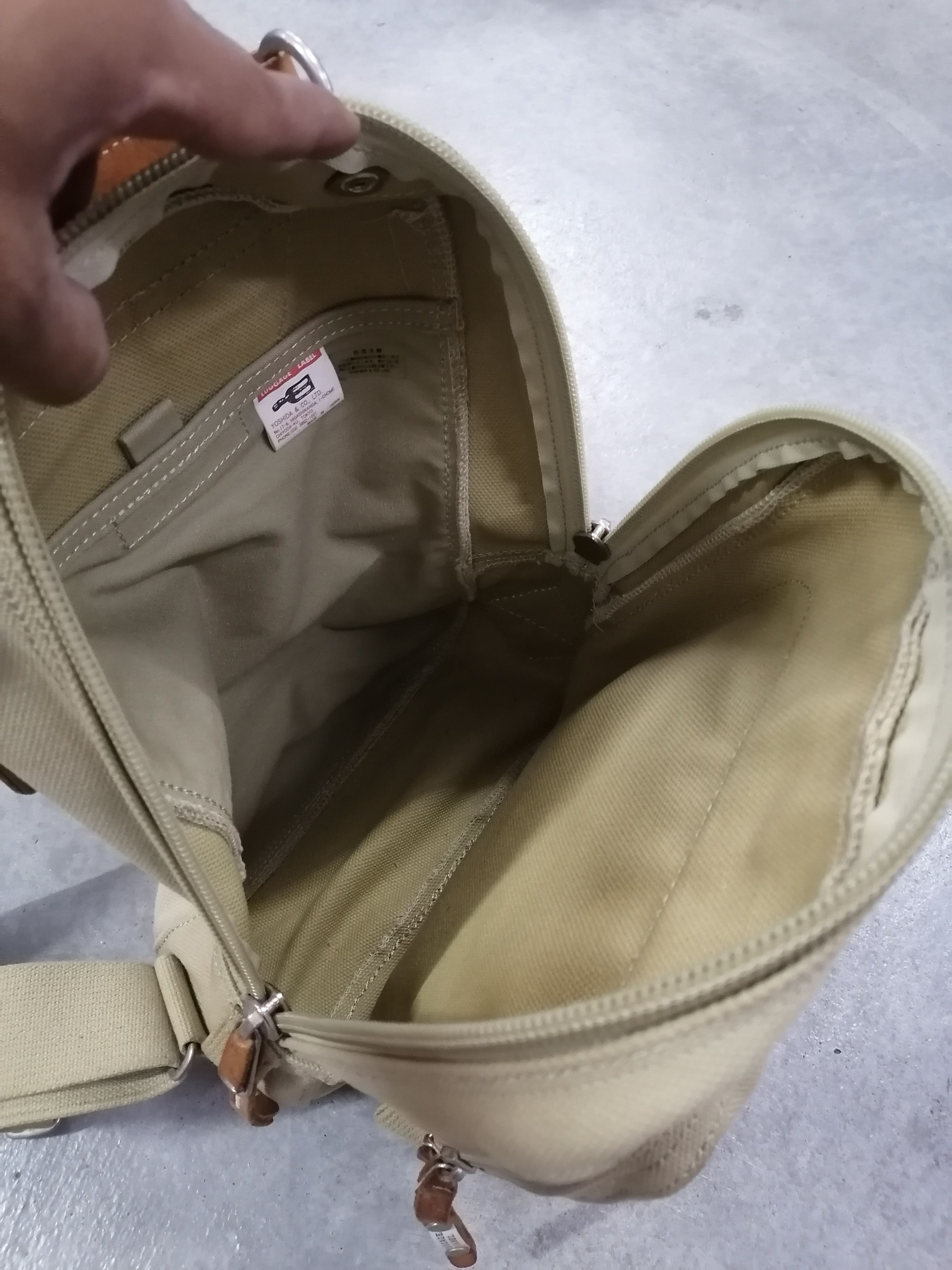 Japanese Brand × Porter Luggage Label Japan Yoshida & Co Heavy Cotton Bagpack Size ONE SIZE - 9 Thumbnail