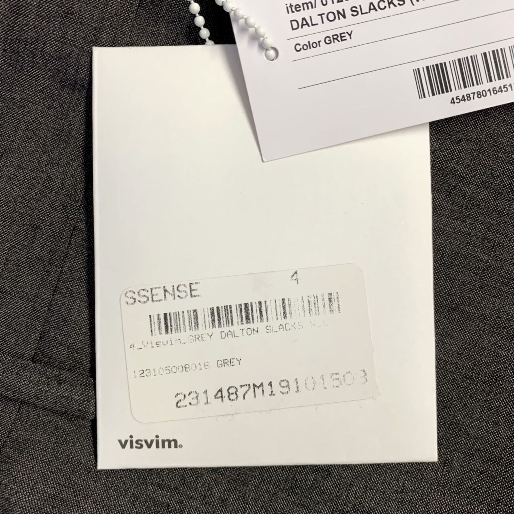 Visvim VISVIM Dalton Slacks Grey Wool Linen Tapered Zip Fly Dress Pants - Size L - Men Size US 33 - 7 Thumbnail