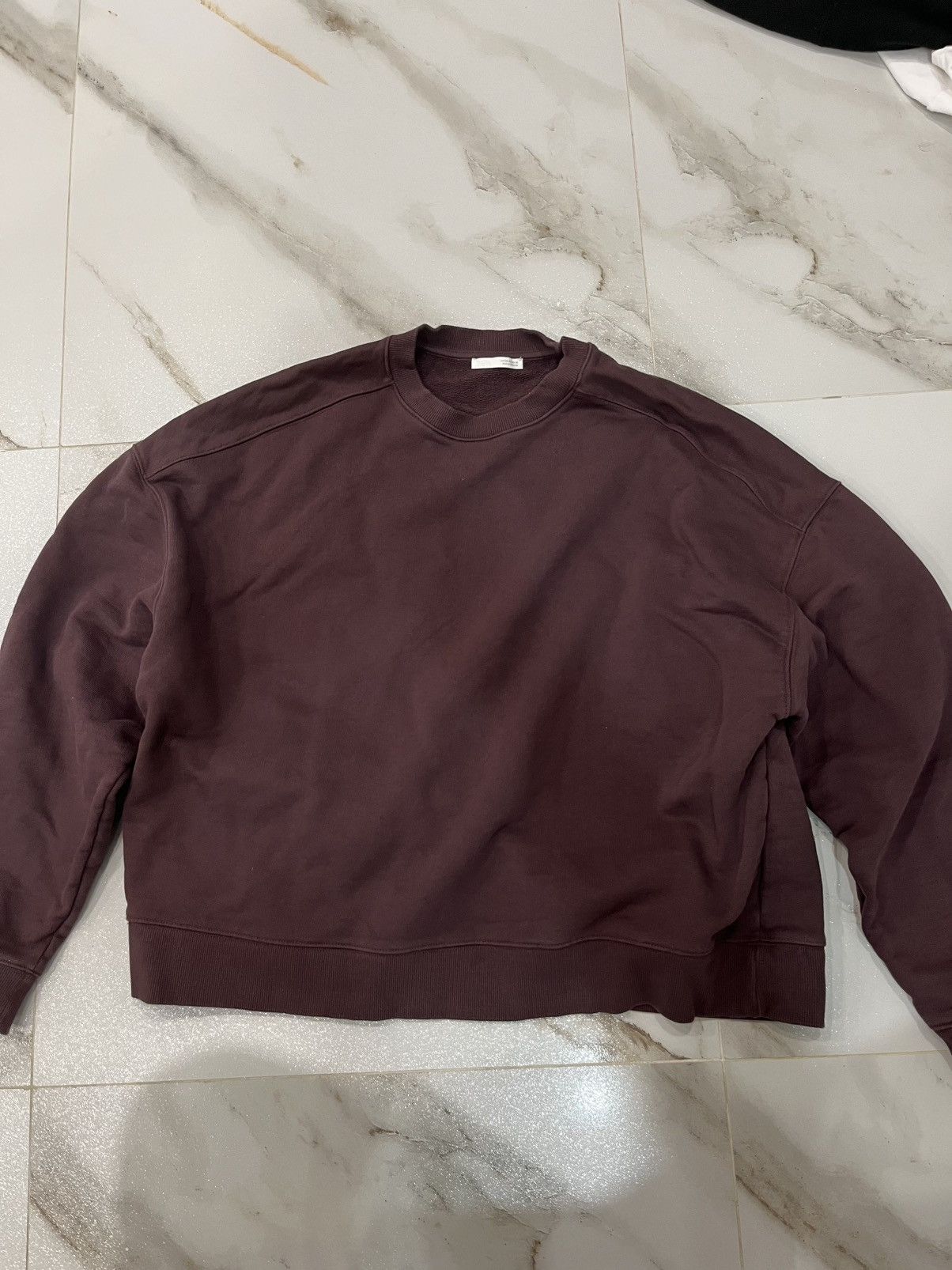 Zara Burgundy Crewneck Size US XL / EU 56 / 4 - 2 Thumbnail