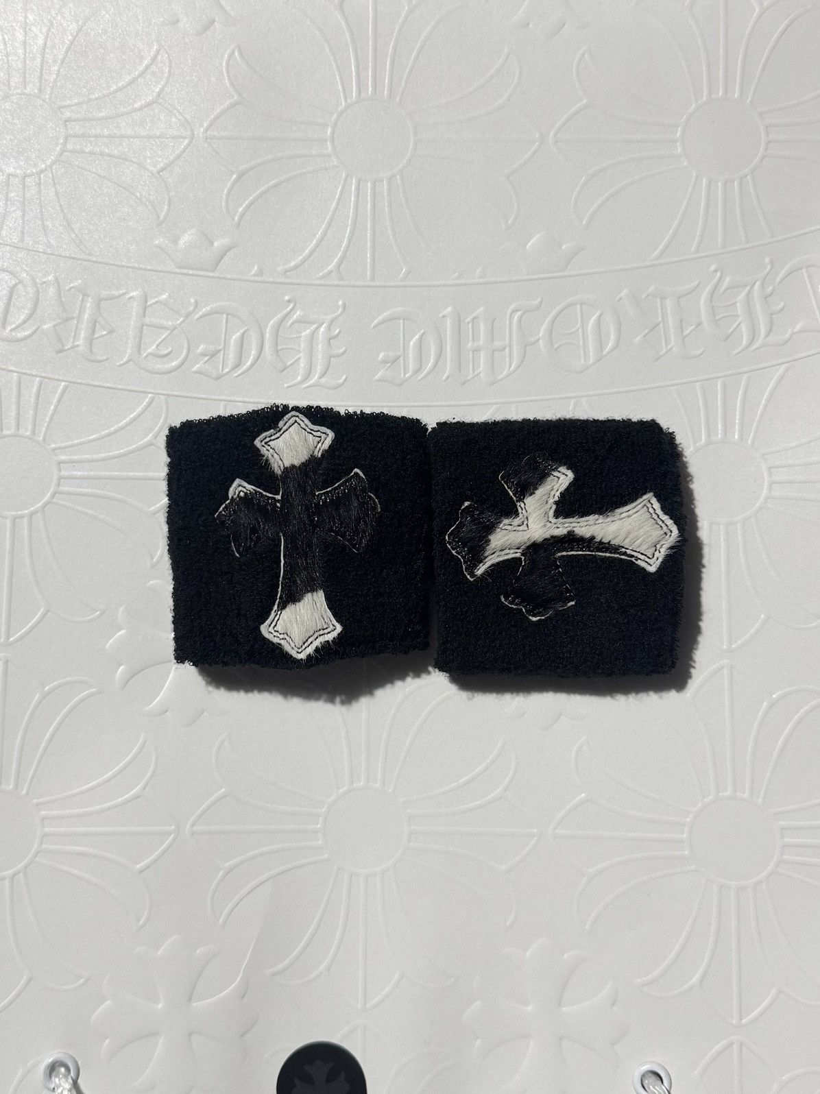 Chrome Hearts Chrome hearts sweatbands wristbands zebra patch Size ONE SIZE - 2 Thumbnail