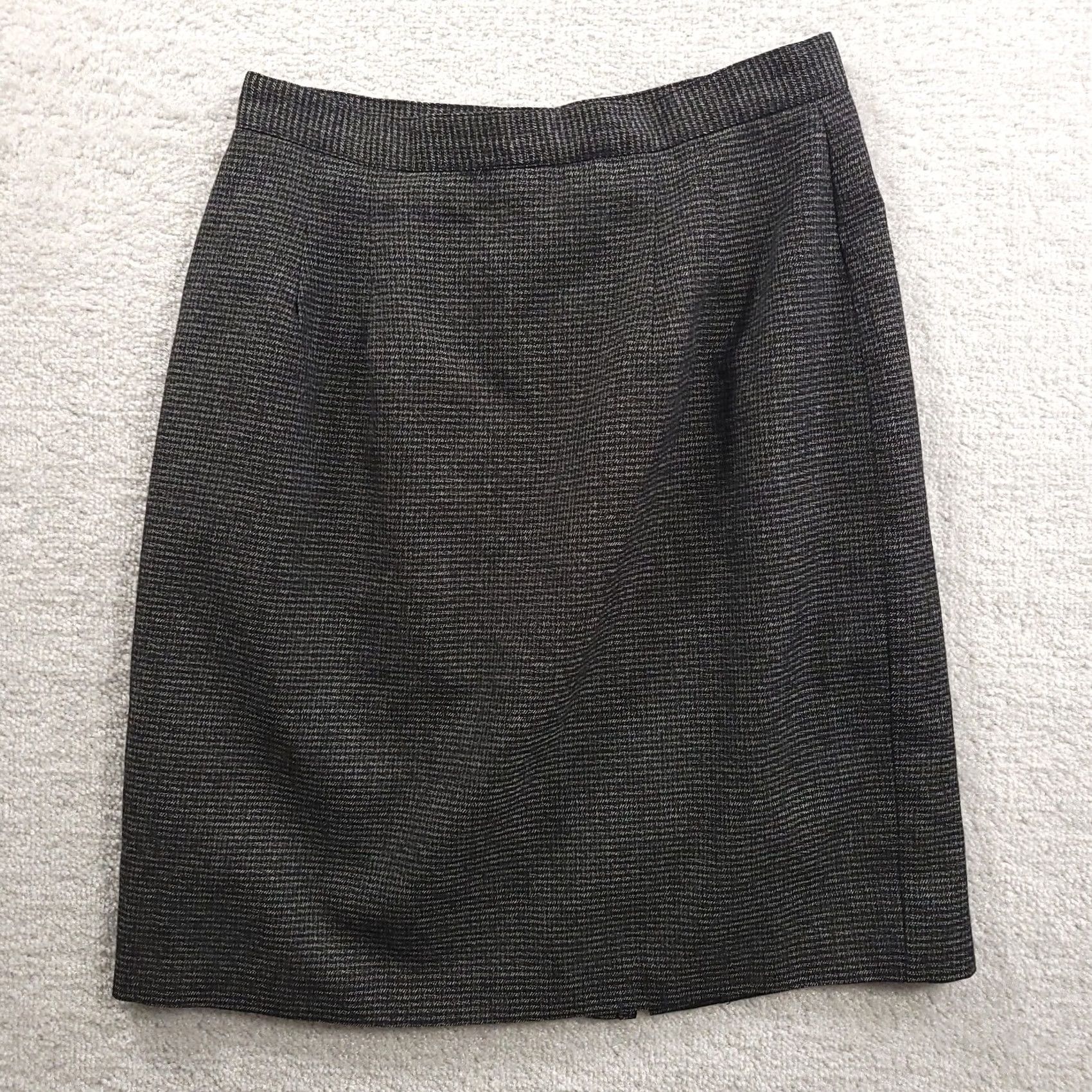 Vintage VINTAGE Columbus Circle Pencil Skirt Gray Size 12 Made In USA Women’s Zipper Knee Length Lined Size 34" / US 12 / IT 48 - 6 Thumbnail