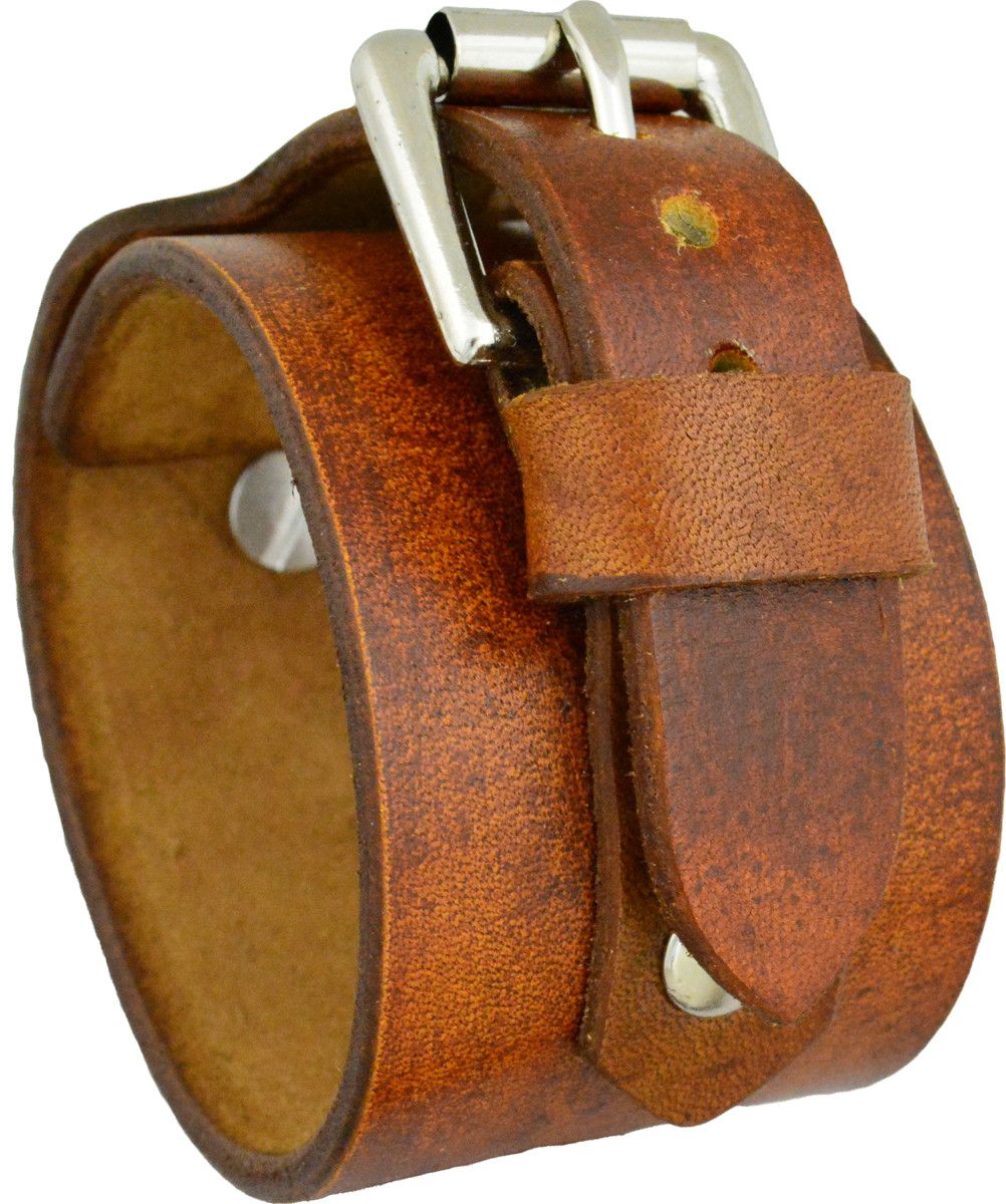 Other Brown Leather Cuff Watch Size ONE SIZE - 3 Thumbnail