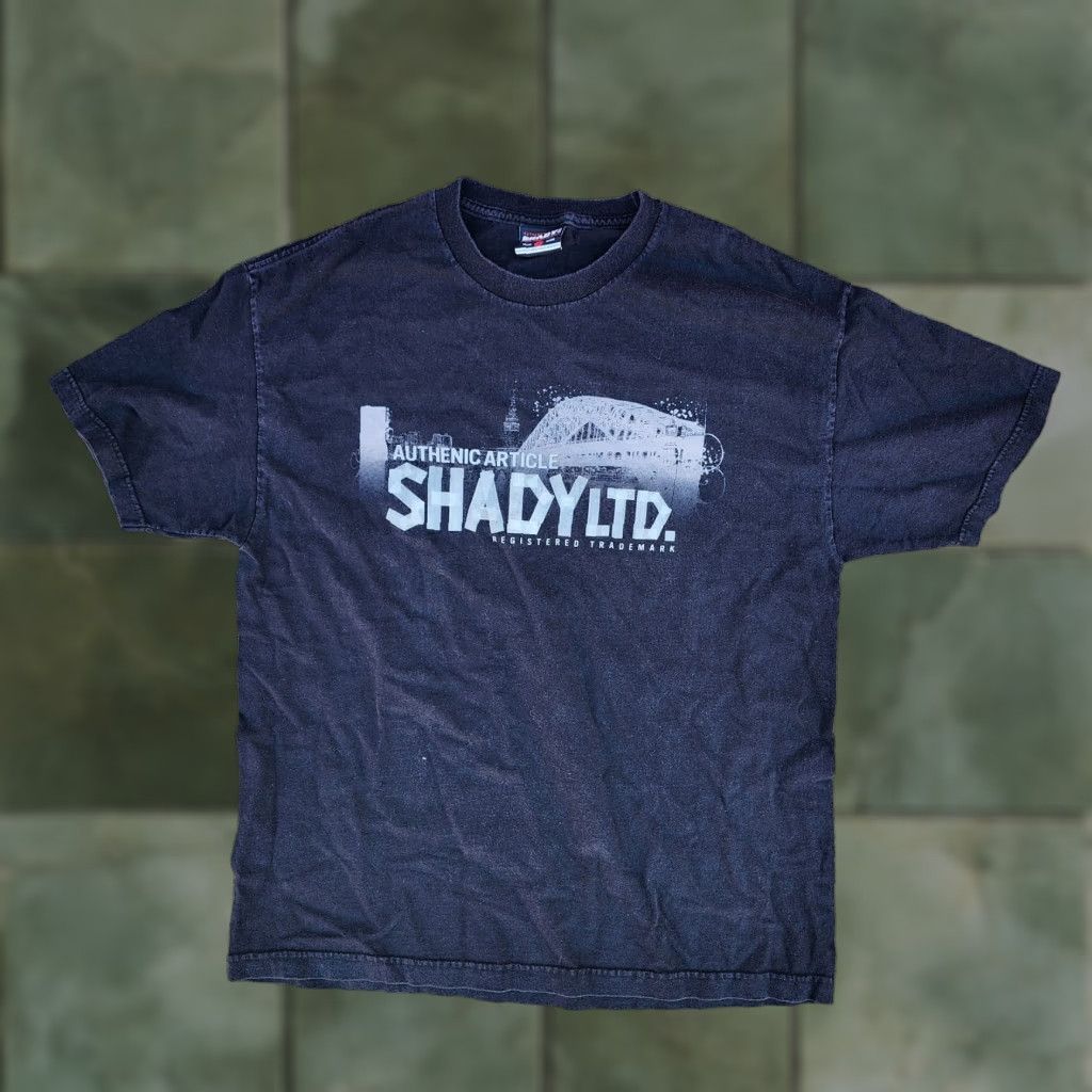 Vintage VINTAGE Shady LTD Eminem T Shirt Mens Large Black Rap Tee Y2K 90s Grunge Skater Classic Crew Neck Short Sleeve Slimming Black Mens Size US L / EU 52-54 / 3 - 1 Thumbnail