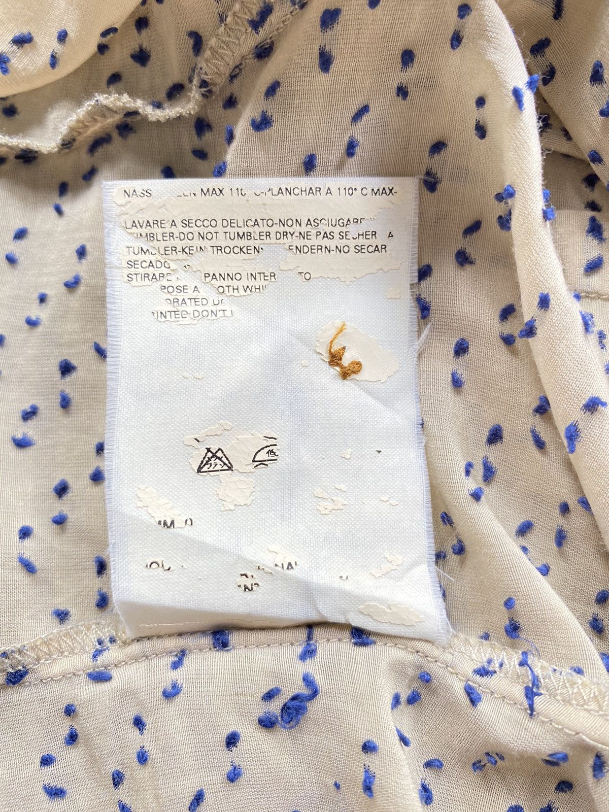 Vivienne Westwood Curve Button Center Line Dots Shirt