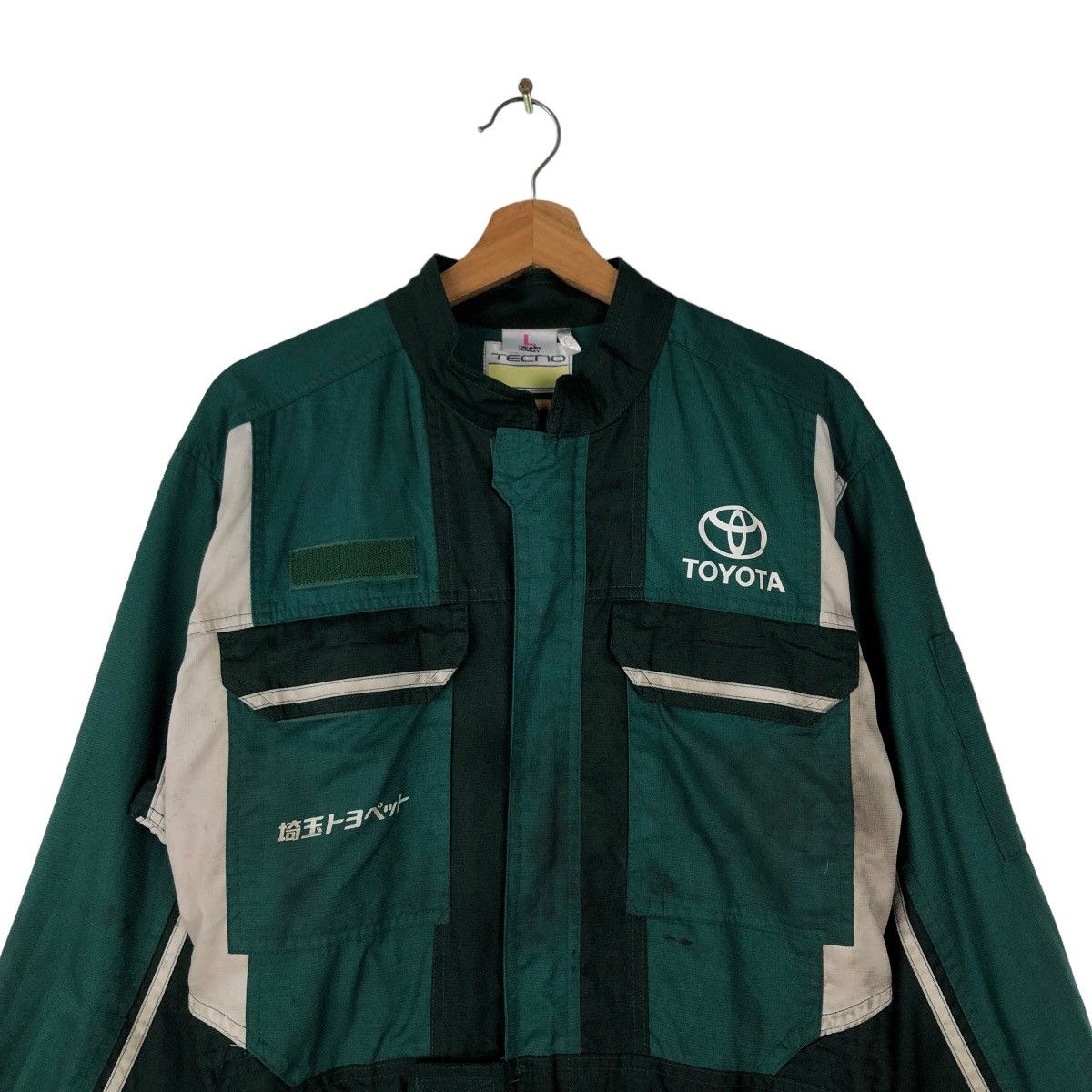 Other 🔥90’s VINTAGE OVERALL TOYOTA TECNO WORK BIG LOGO Size US 34 / EU 50 - 2 Thumbnail