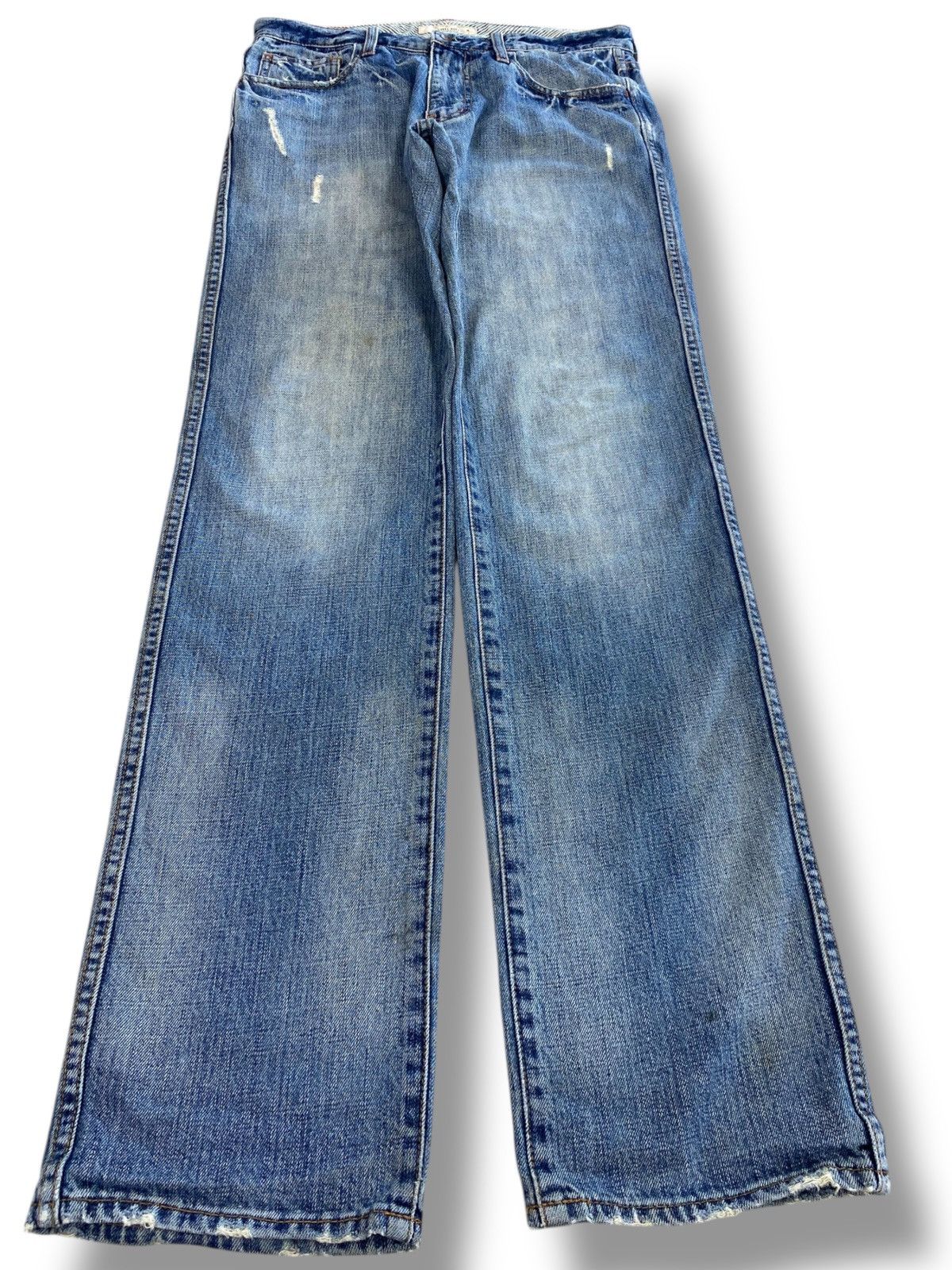 Global Work Global Work Faded Wash Style Straight Leg Jeans Size US 32 / EU 48 - 1 Thumbnail