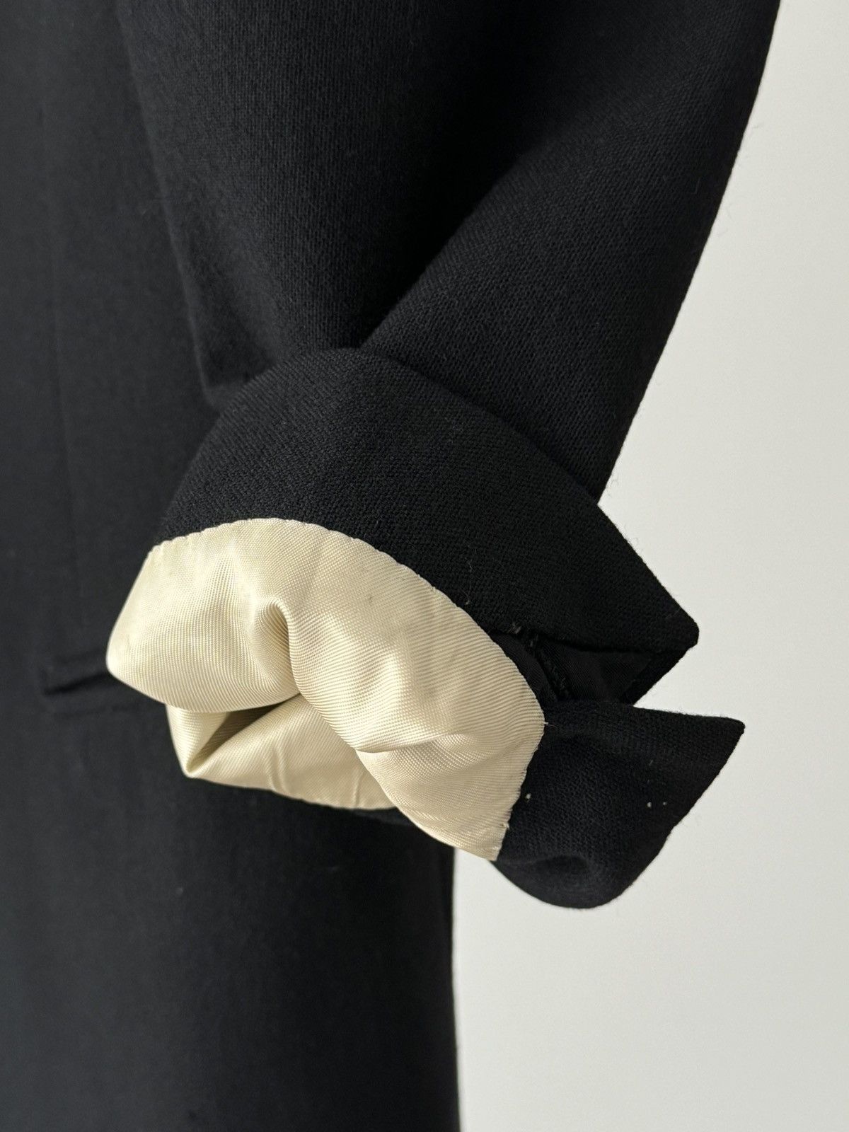 Savile Row Antique ≈1940s Tuxedo Black Tie Blazer Jacket Size US M / EU 48-50 / 2 - 6 Thumbnail