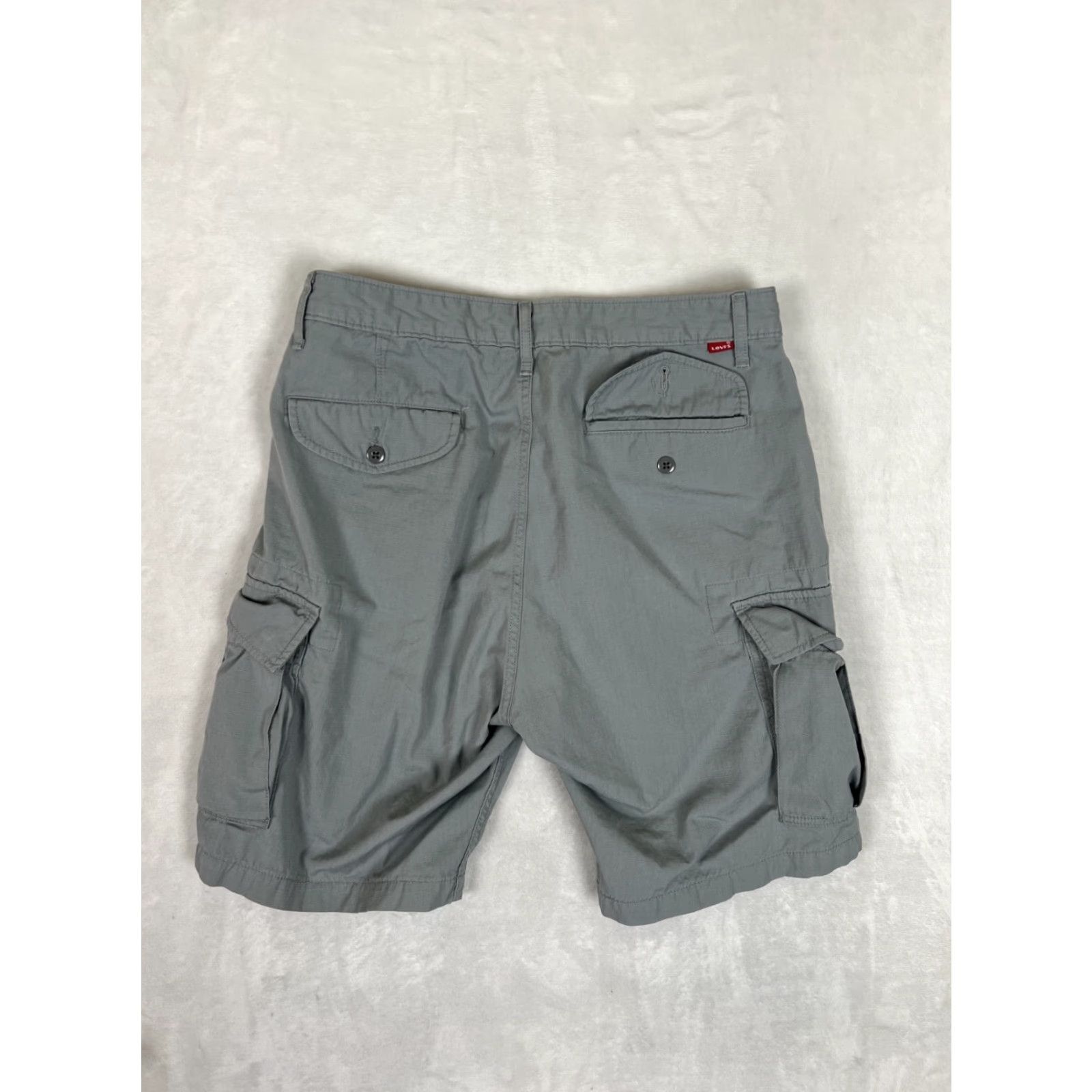 Levi's Levi’s Gray Cargo Shorts Size 32 Ripstop Y2K Utility Cargo Pocket Casual Mens Shorts 90s Summer Spring Size US 40 / EU 56 - 6 Thumbnail