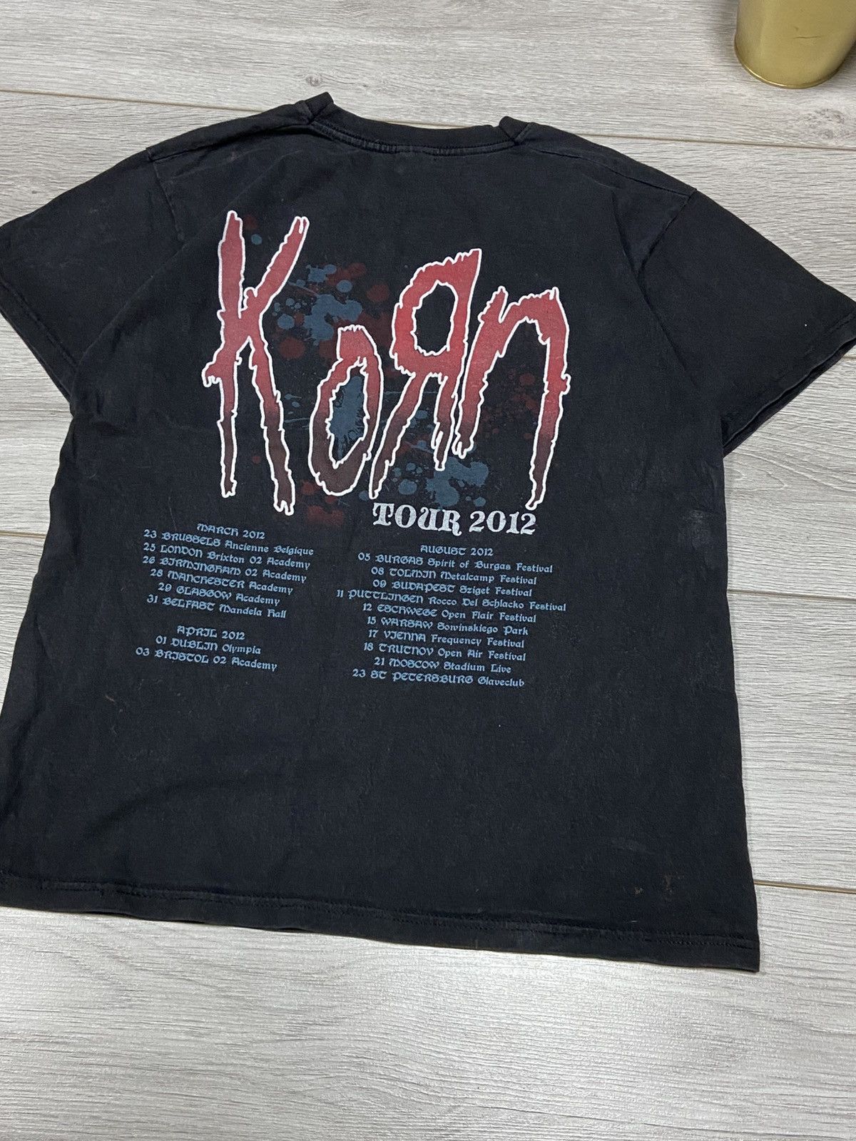 Band Tees KoRn Tee T Shirt 2012 Tour t-shirt Size US M / EU 48-50 / 2 - 7 Thumbnail