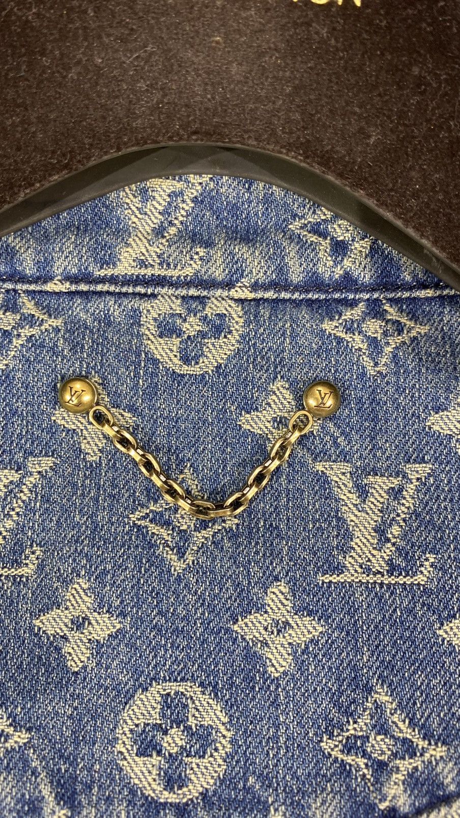 Louis Vuitton × Supreme Louis Vuitton X Supreme 54 Denim Jacket Blue Monogram Size US L / EU 52-54 / 3 - 5 Thumbnail